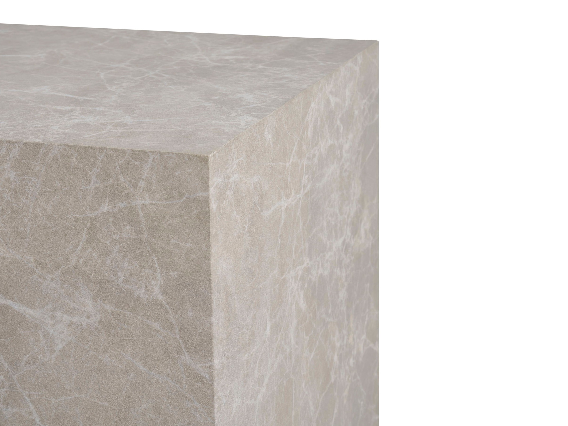 Dohányzóasztal szett Catavie 103 (Bézs + Szürke márvány)