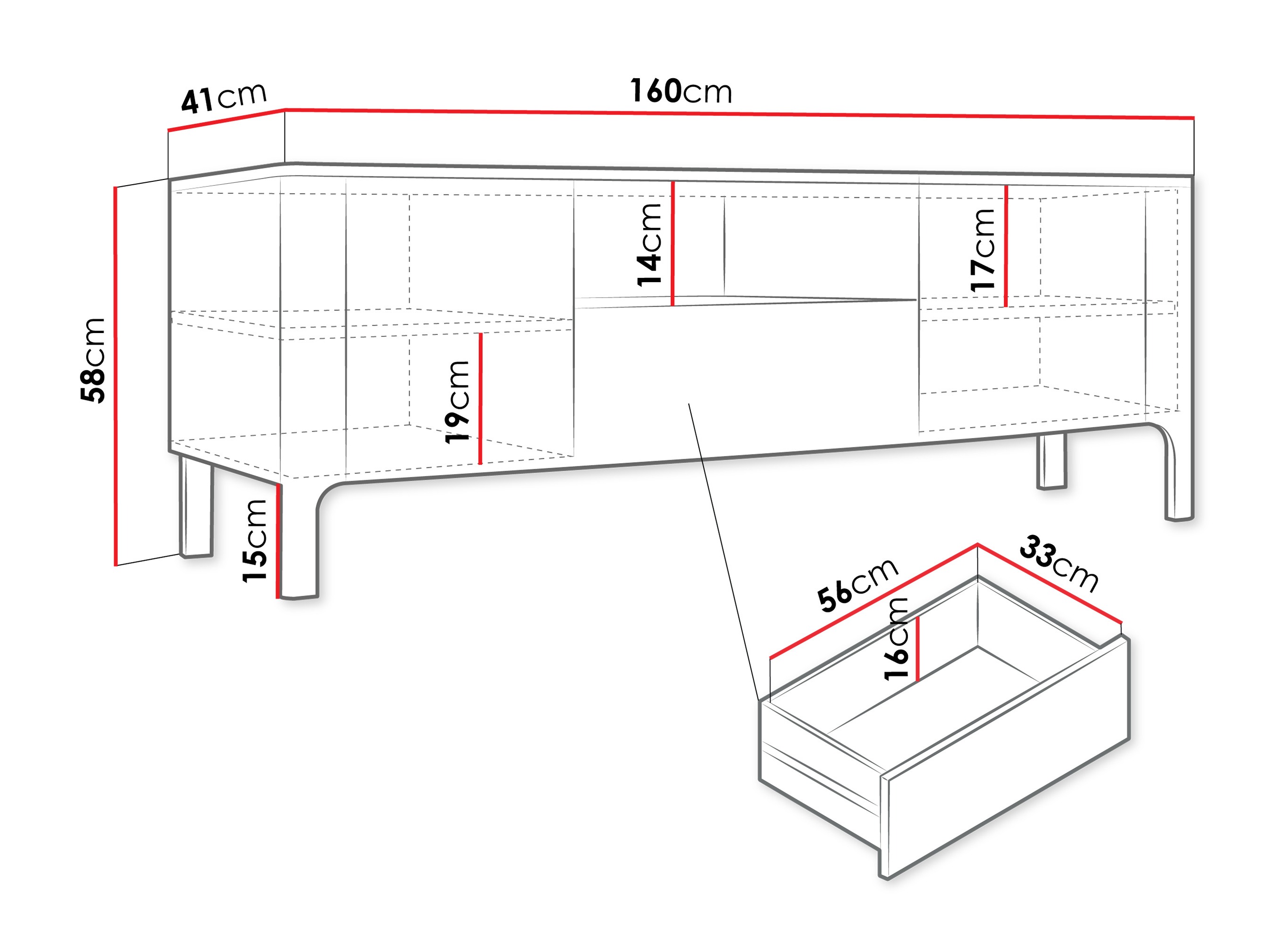 TV-állvány Mavtoru 103