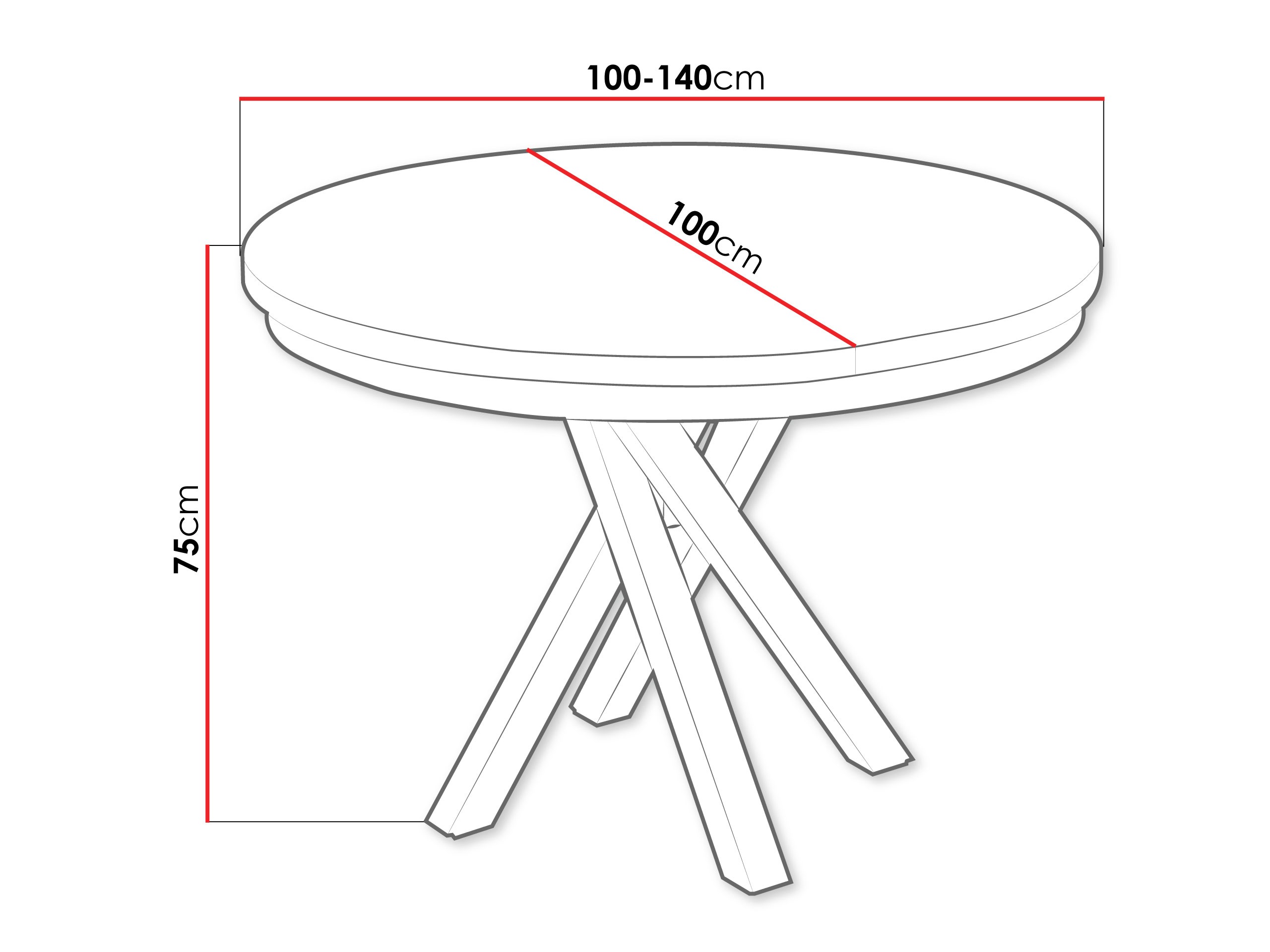 Asztal Mavtoru 111 (Fekete)
