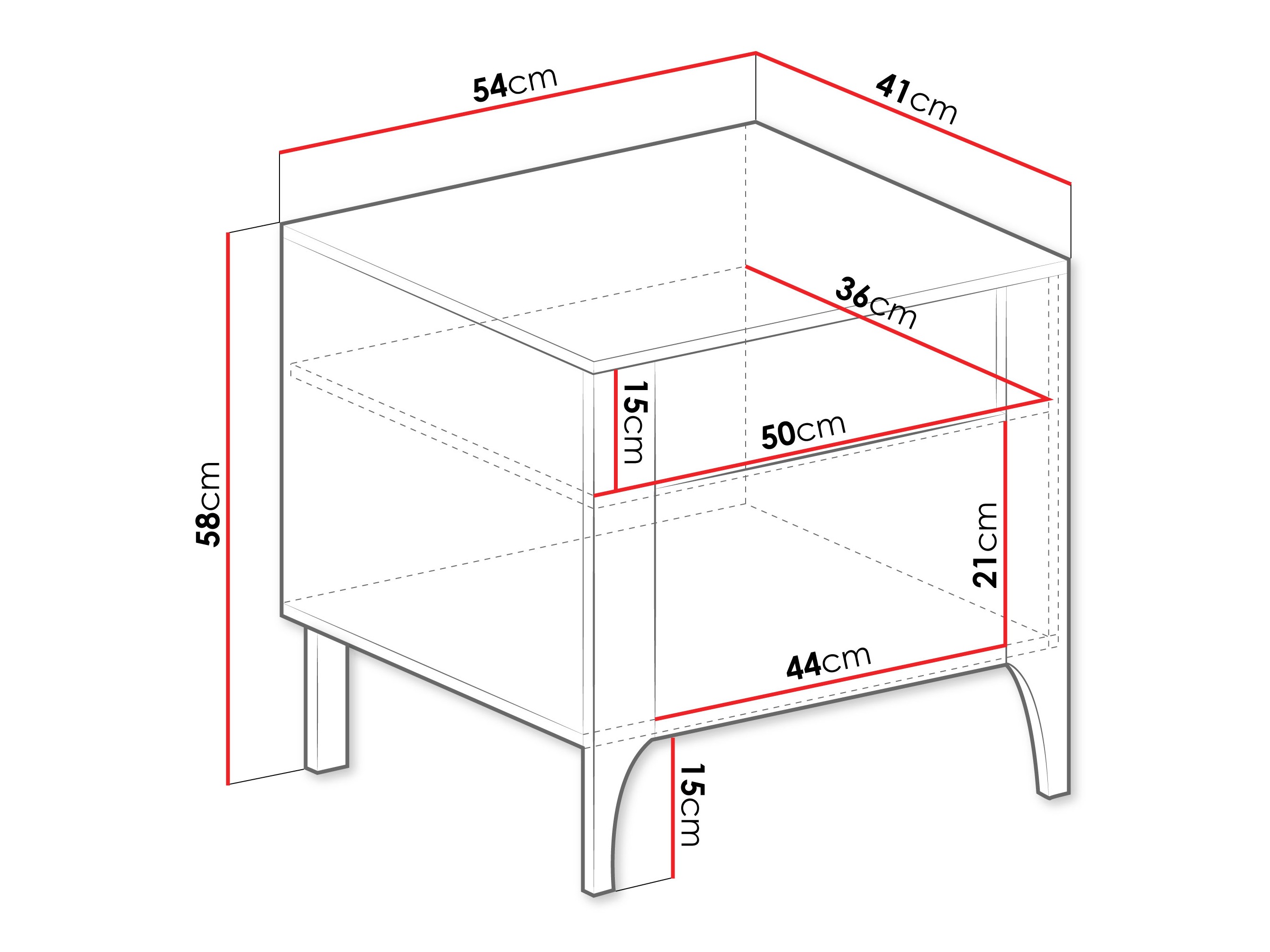 Éjjeliszekrény Mavtoru 110 (Fekete)