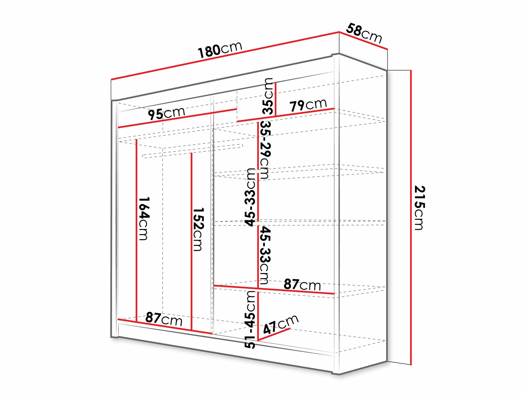 Gardróbszekrény SH10952