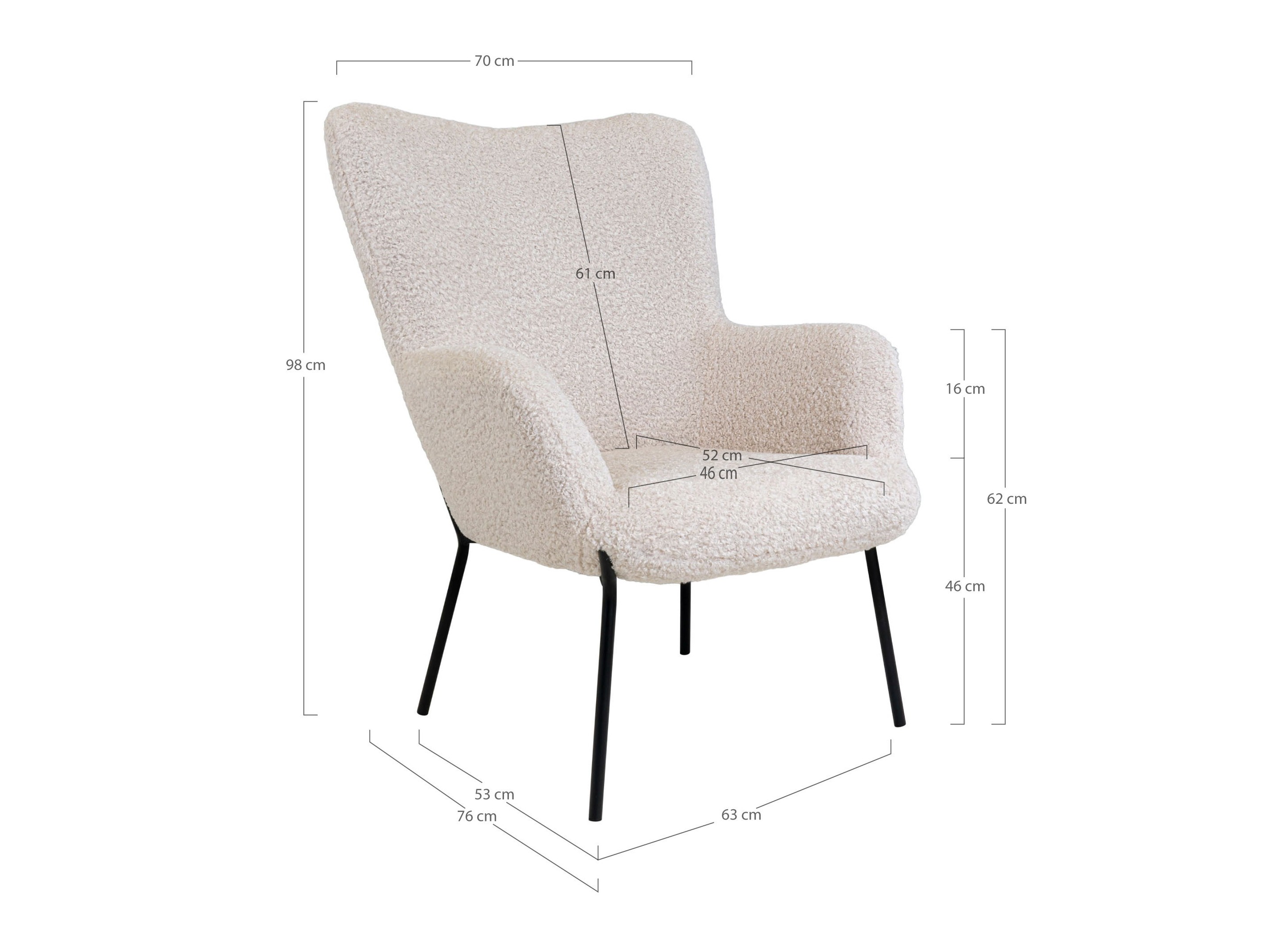 Fotel Brea 177 (Fehér)