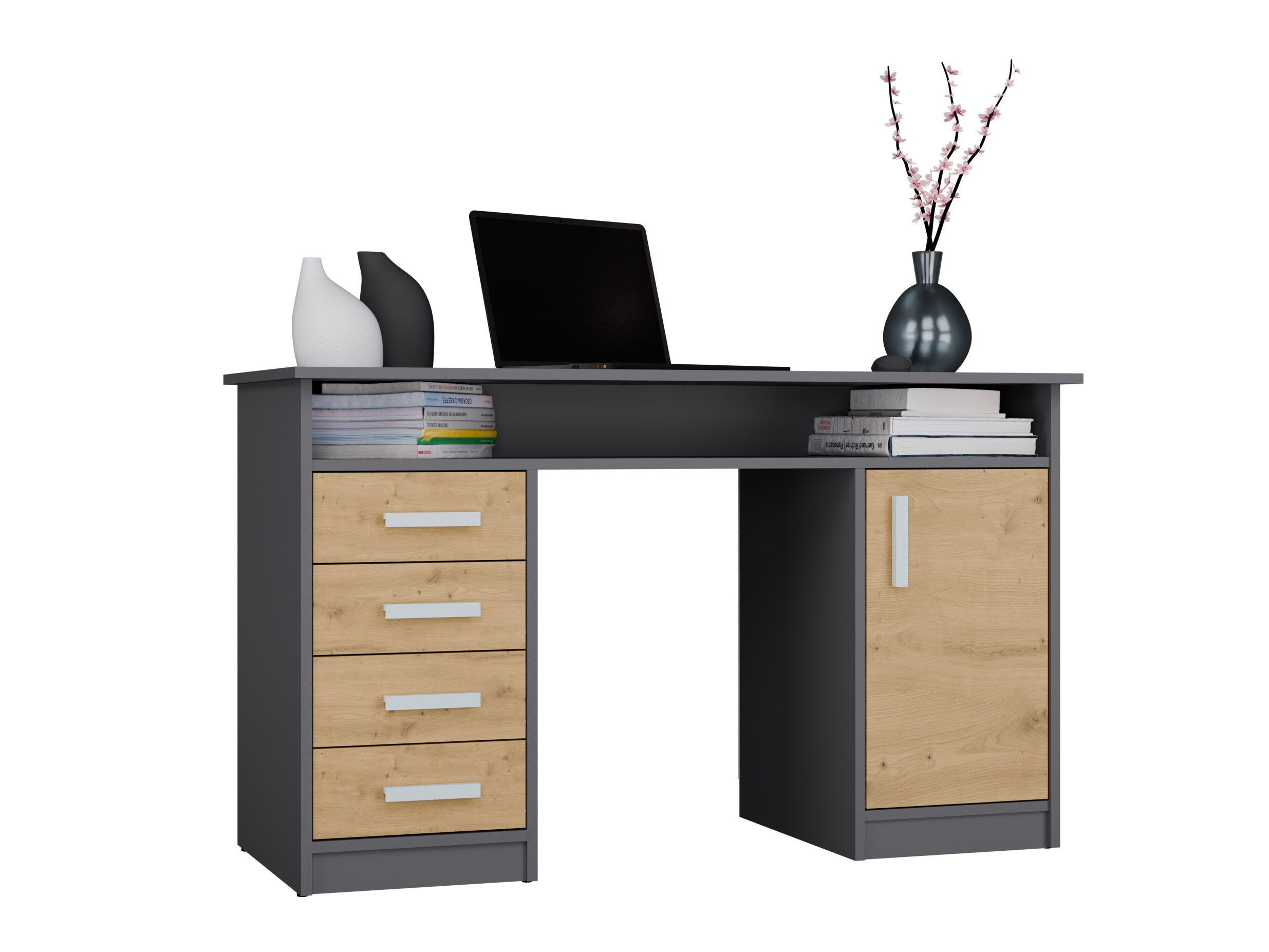 Íróasztal Mandeville 329 (Artisan tölgy + Antracit)
