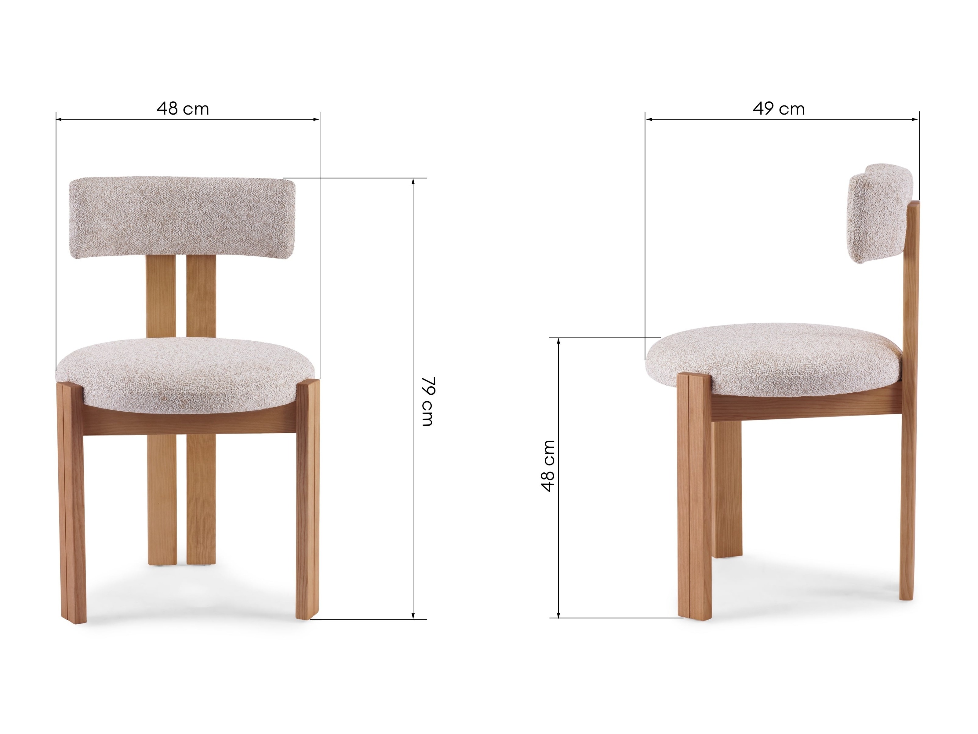 Szék Burleson 547 (Bézs + Világosbarna)