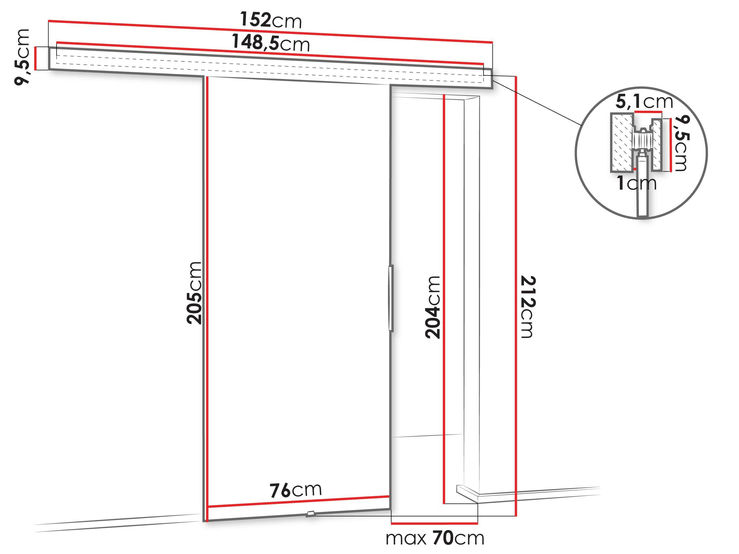 Tolóajtók Dover 217 (Fehér)