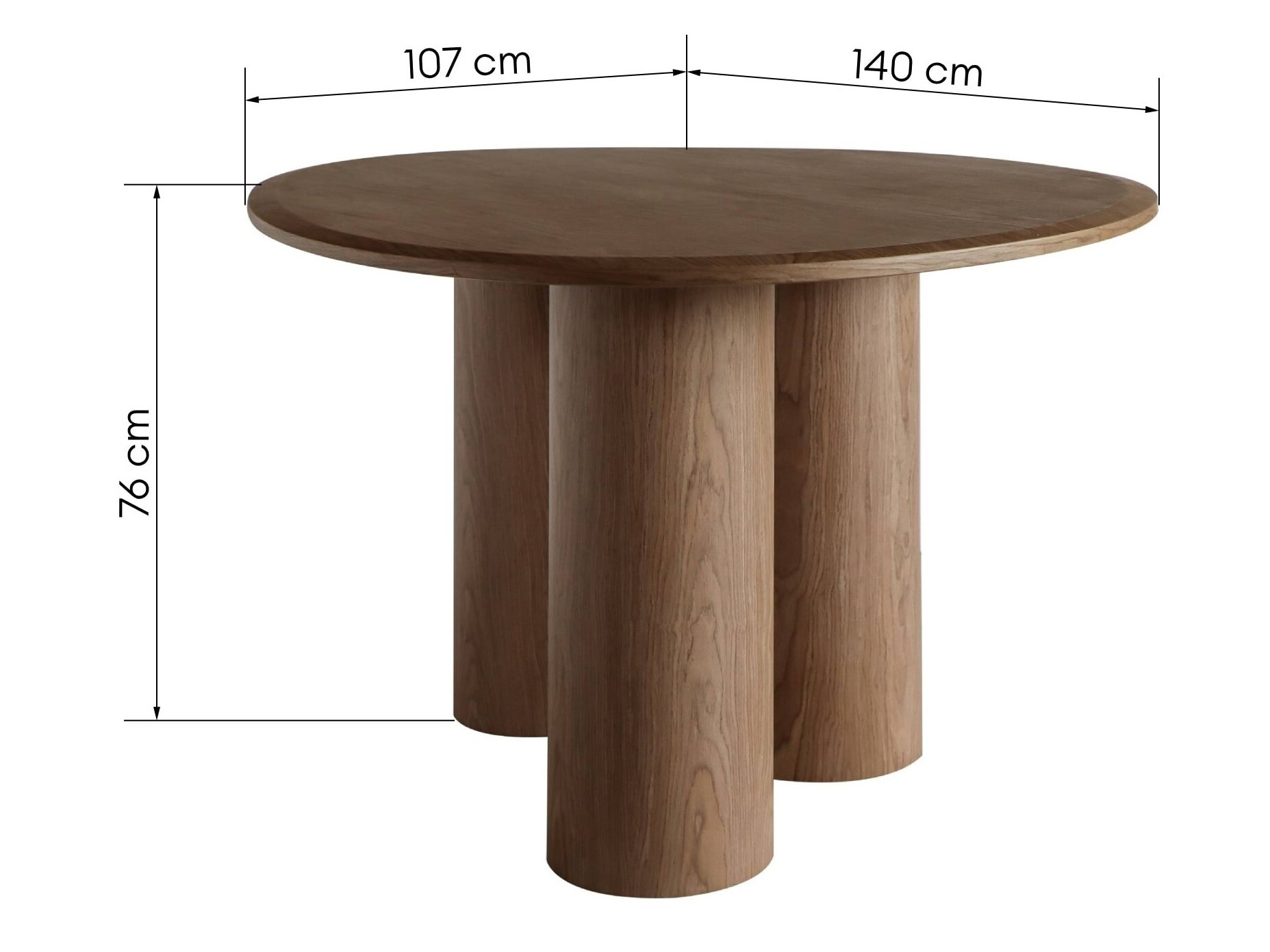 Asztal Burleson 553 (Dió)