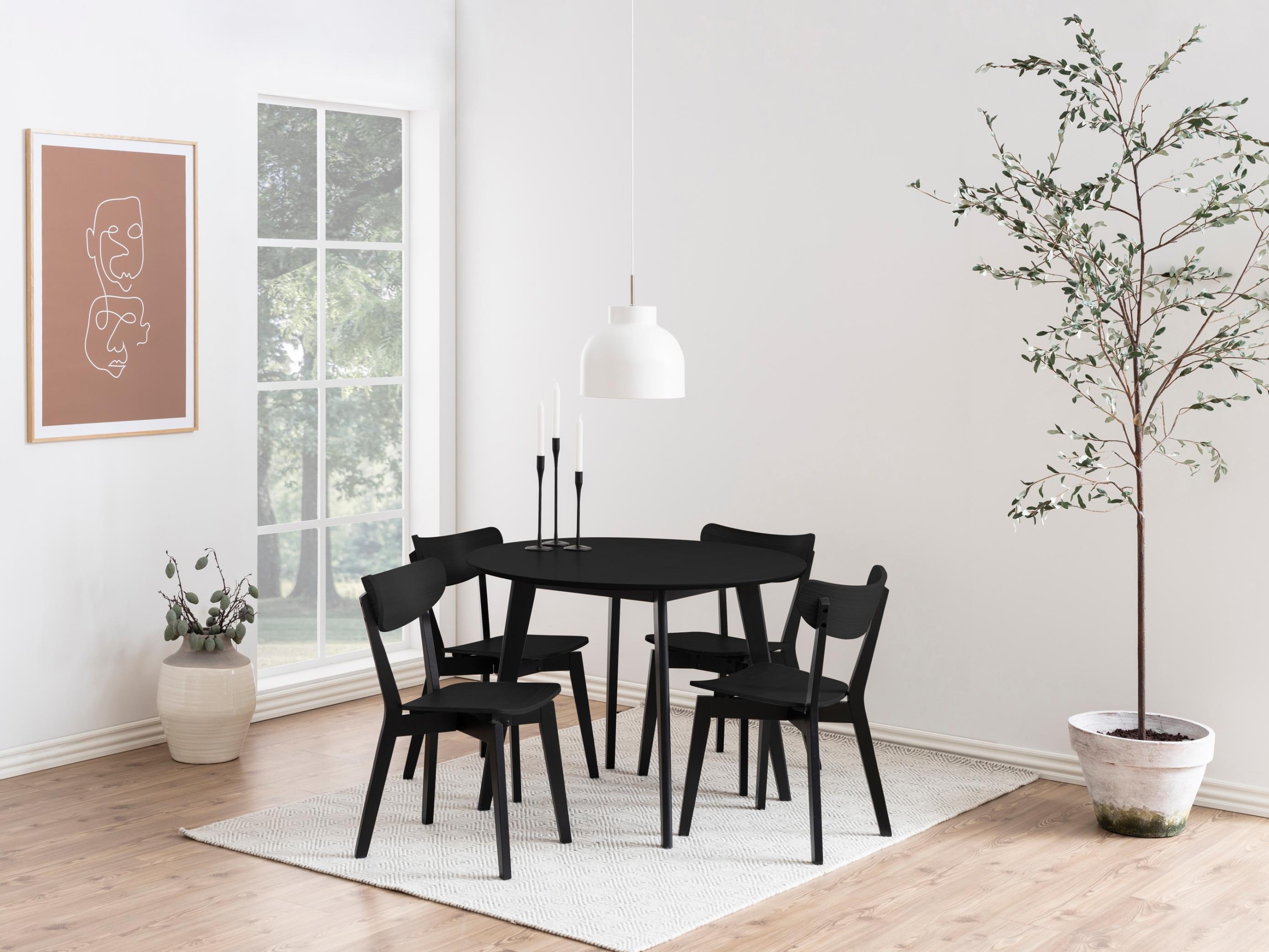 Asztal Norsica 310 (Fekete tölgy + Fekete)