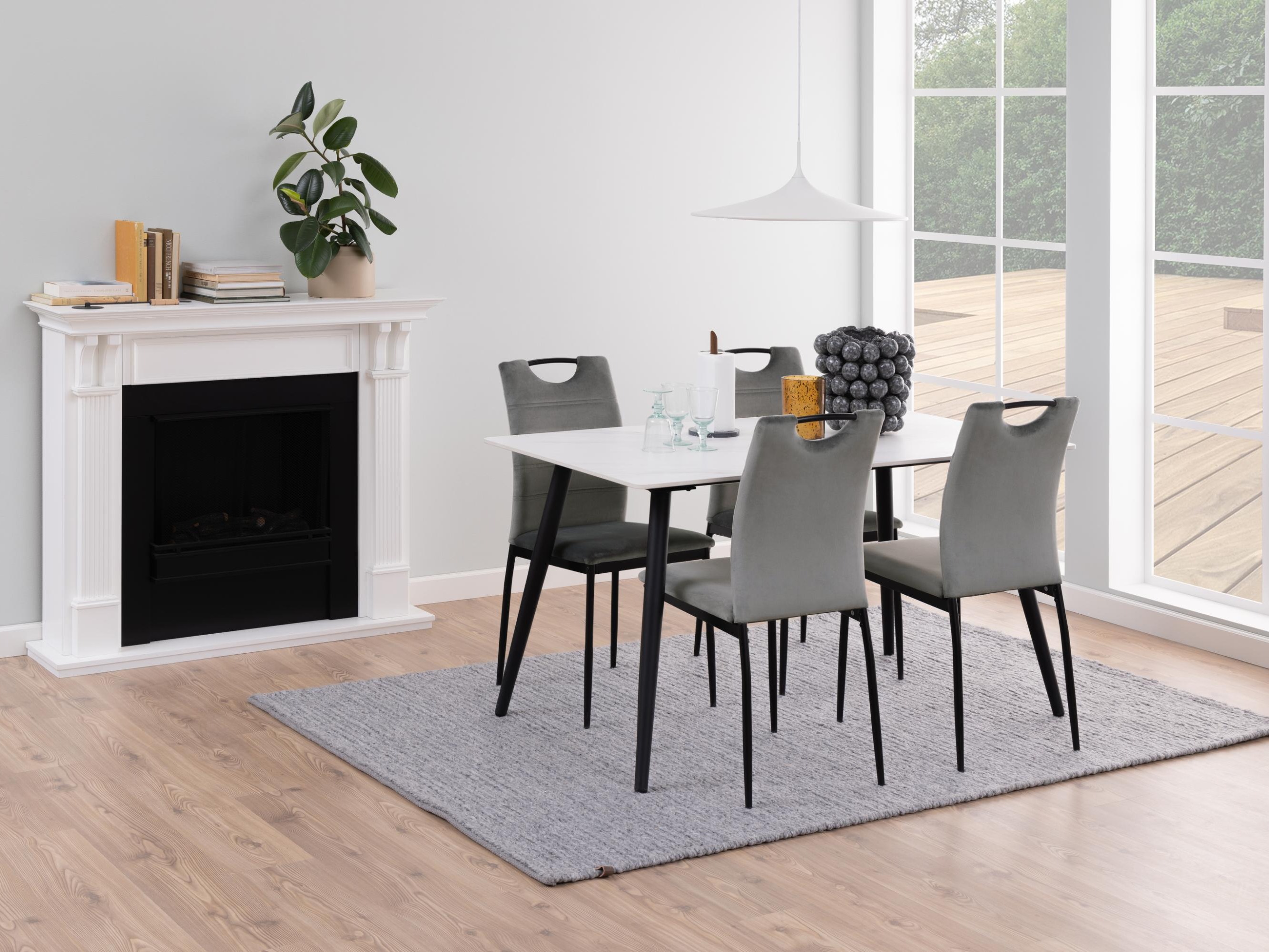 Asztal Norsica 588 (Fehér márvány)