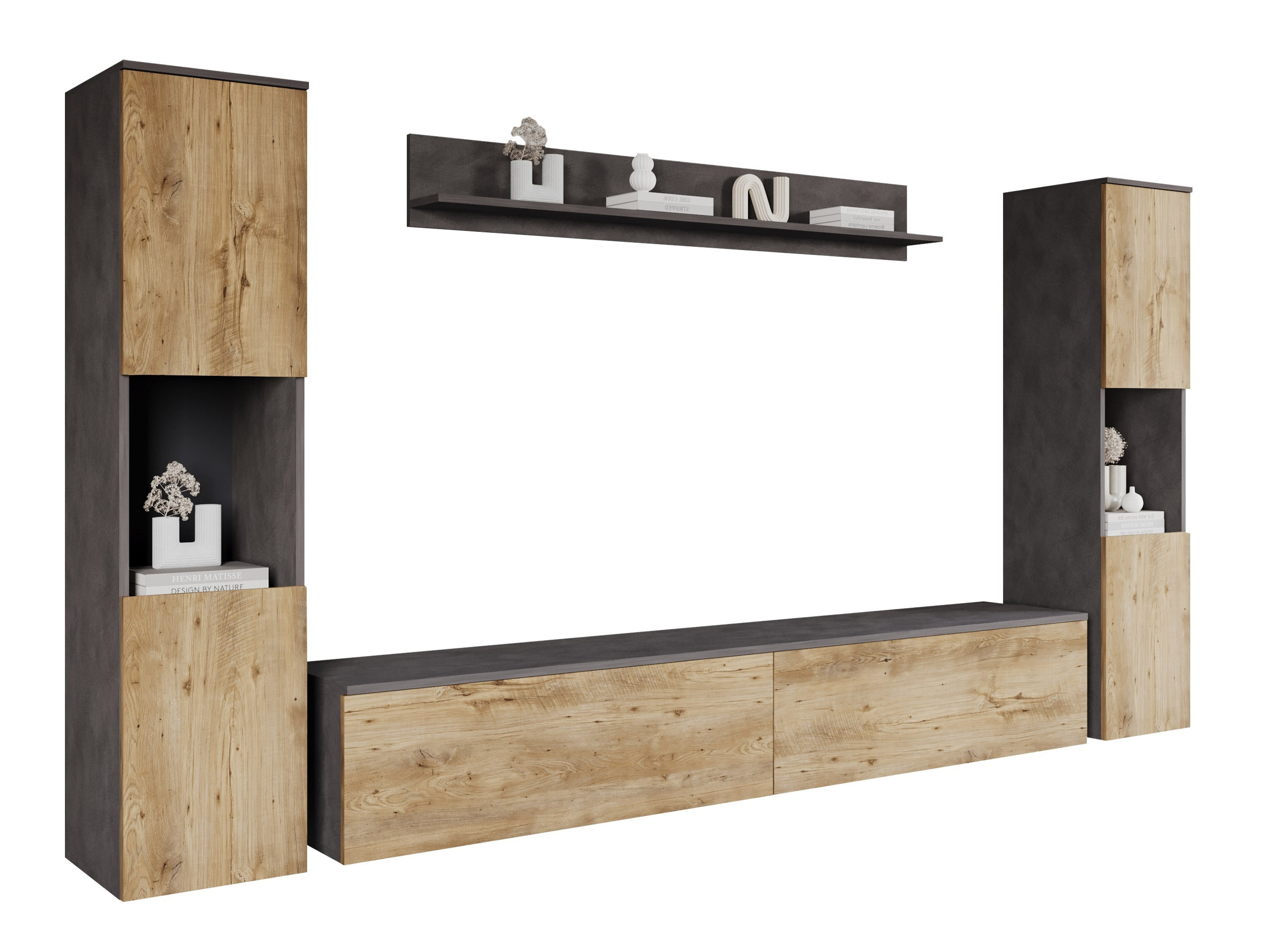 Nappali szett Sarasota 131 (Matera szürke + Gesztenye)