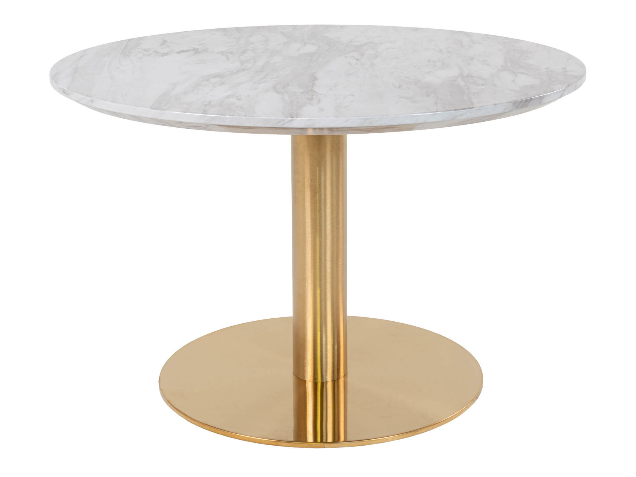 Dohányzóasztal Elbelia 100 (Aranysárga + Fehér márvány)