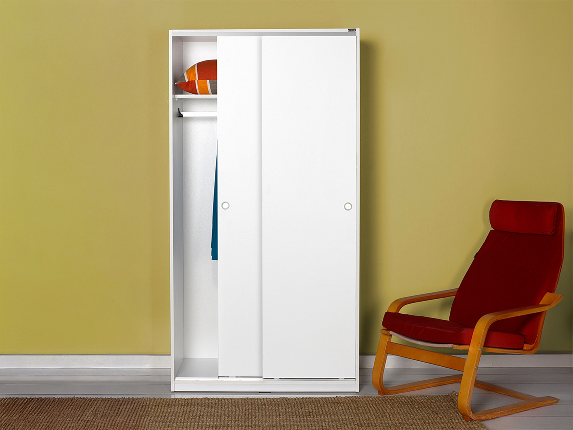 Gardróbszekrény Kailua 2708 (Fehér)