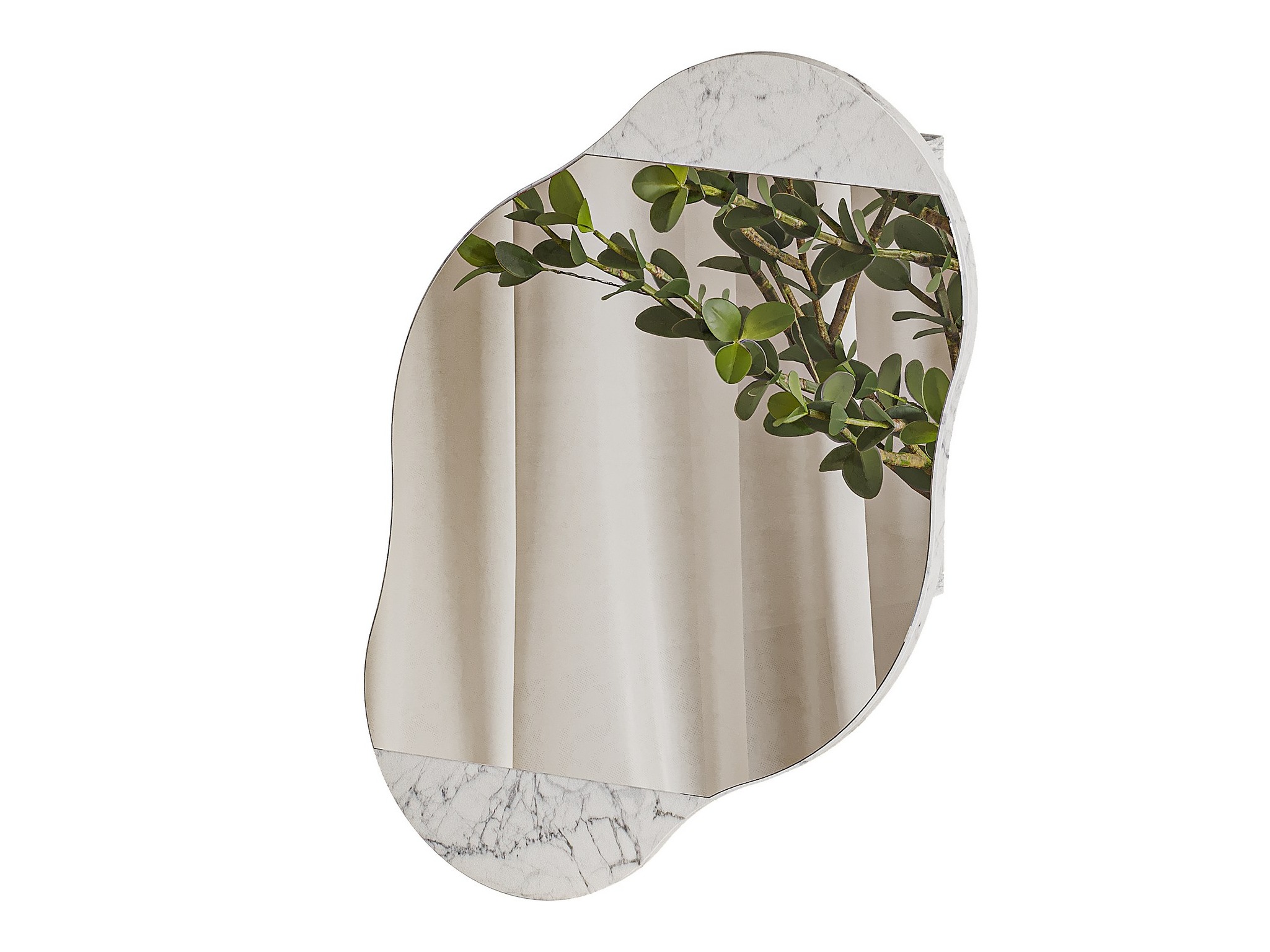 Fürdőszoba tükörszekrény Kailua 2711 (Fehér márvány)