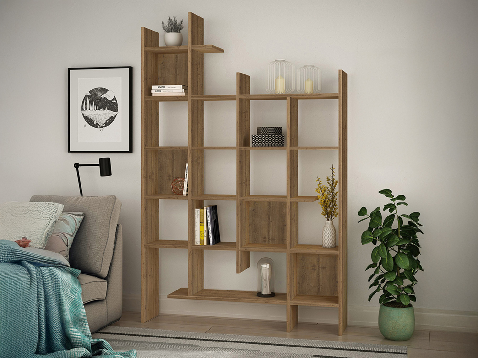 Könyvespolc Kailua 2710 (Sötét erdő)