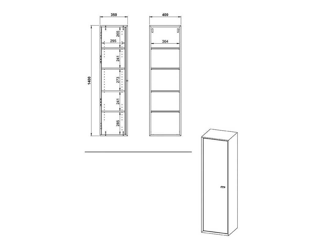 Fali szekrény SH10958