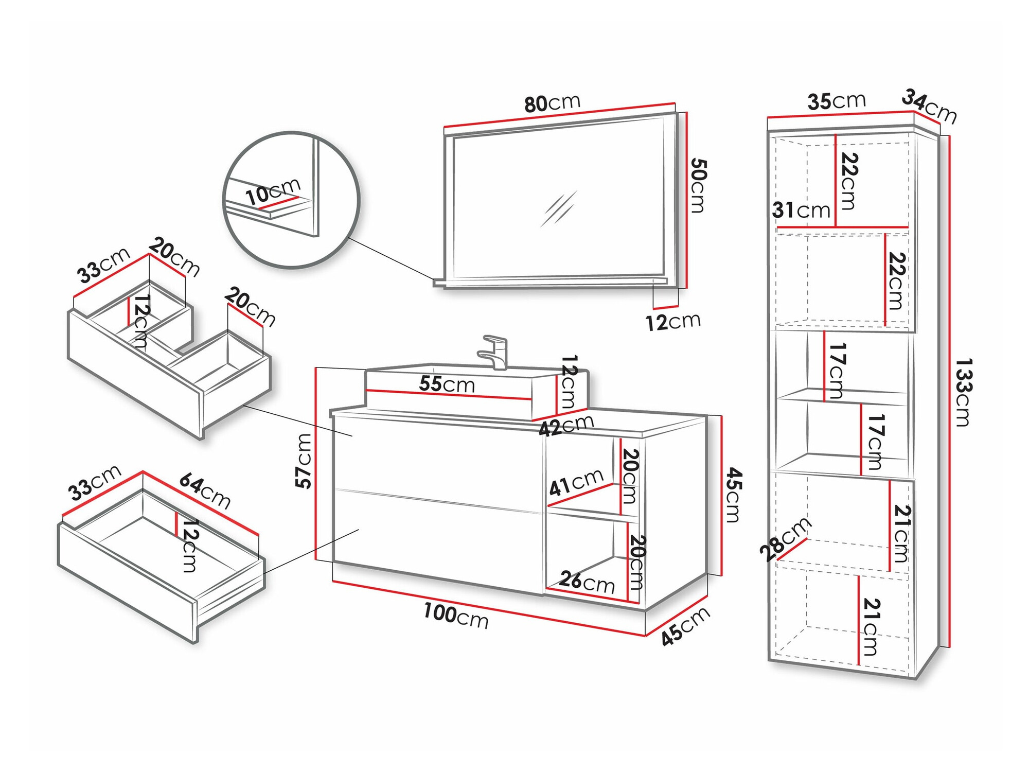 Fürdőszobai garnitúra SH10963