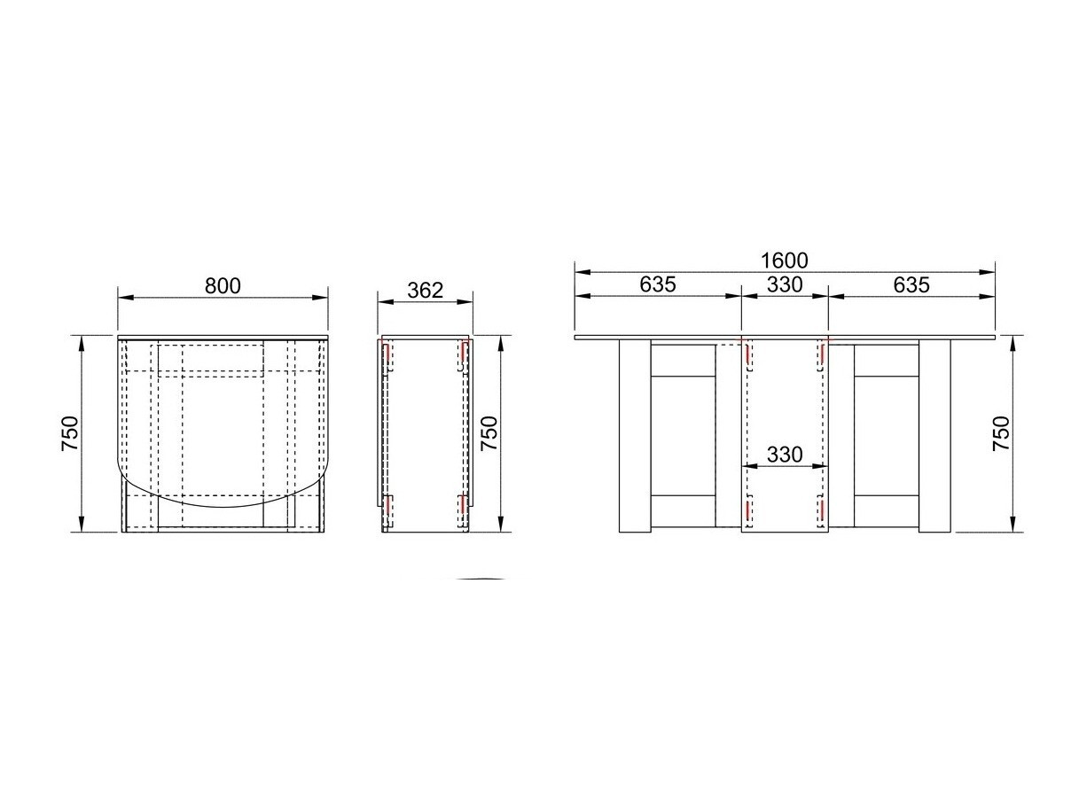 Összecsukható asztal SH10953