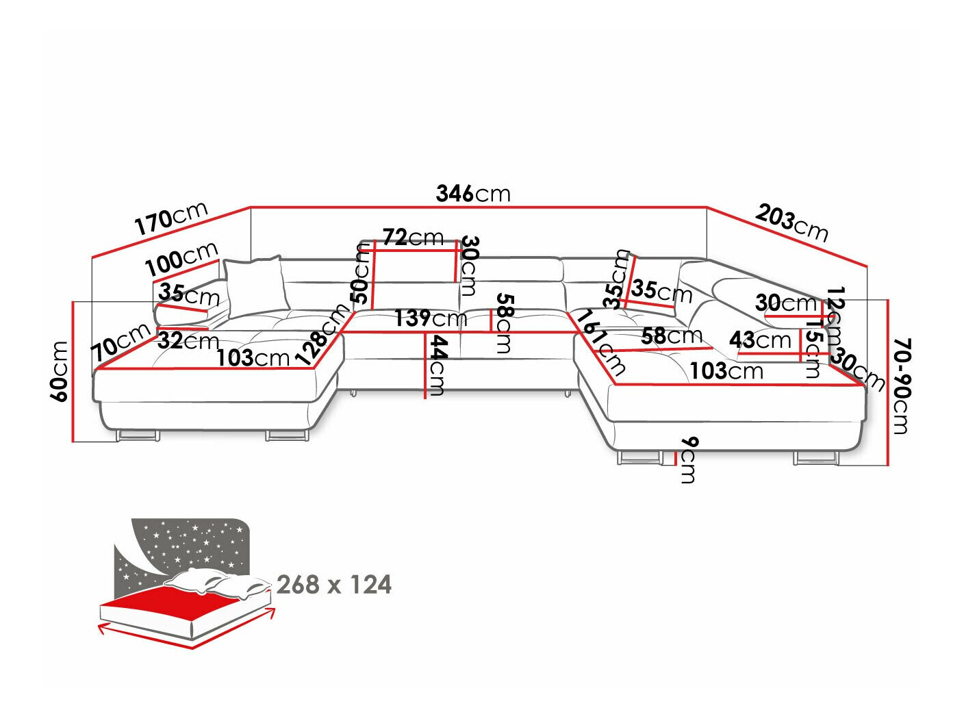 Sarokkanapé SH10972
