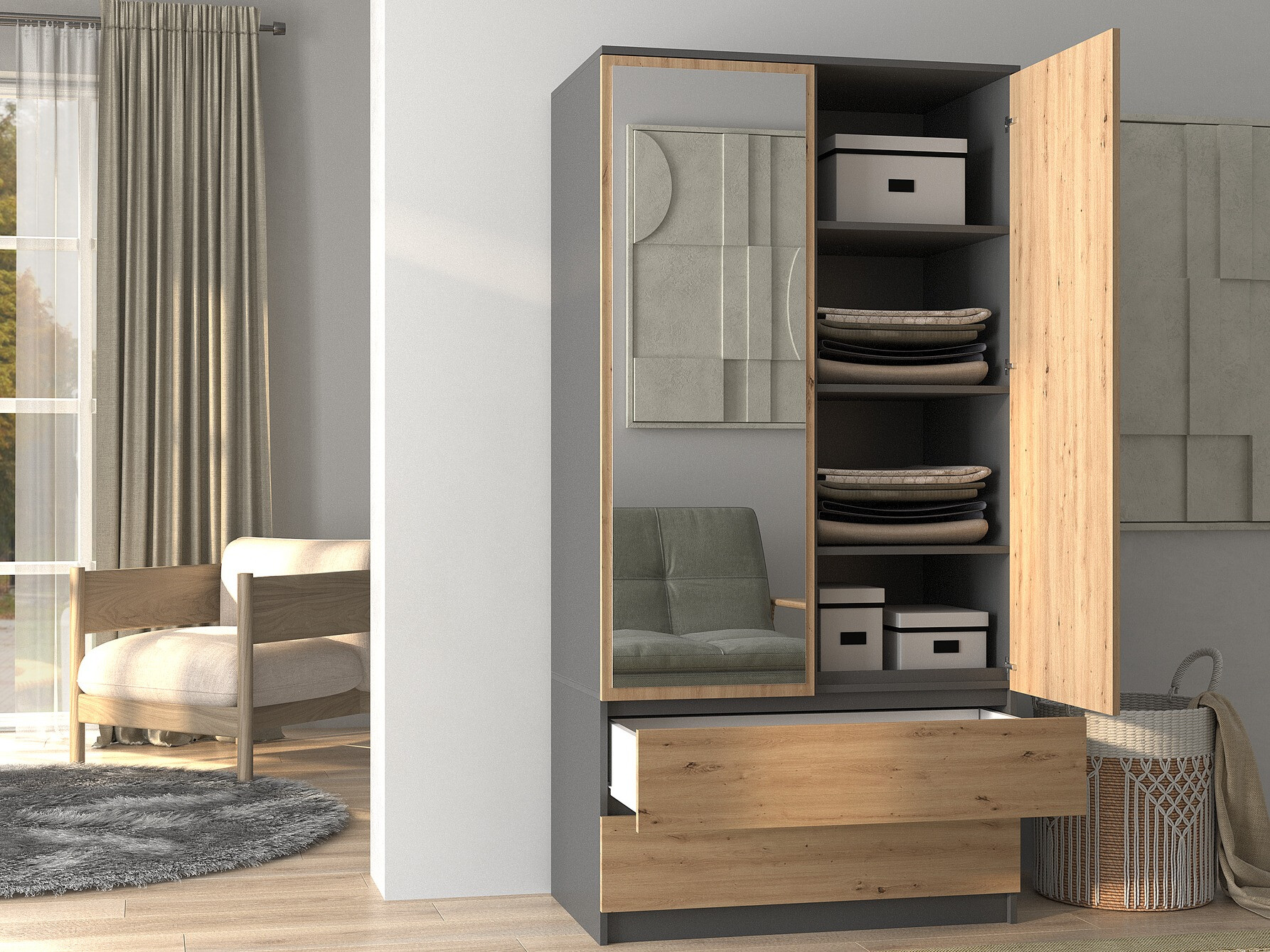 Gardróbszekrény SH10986