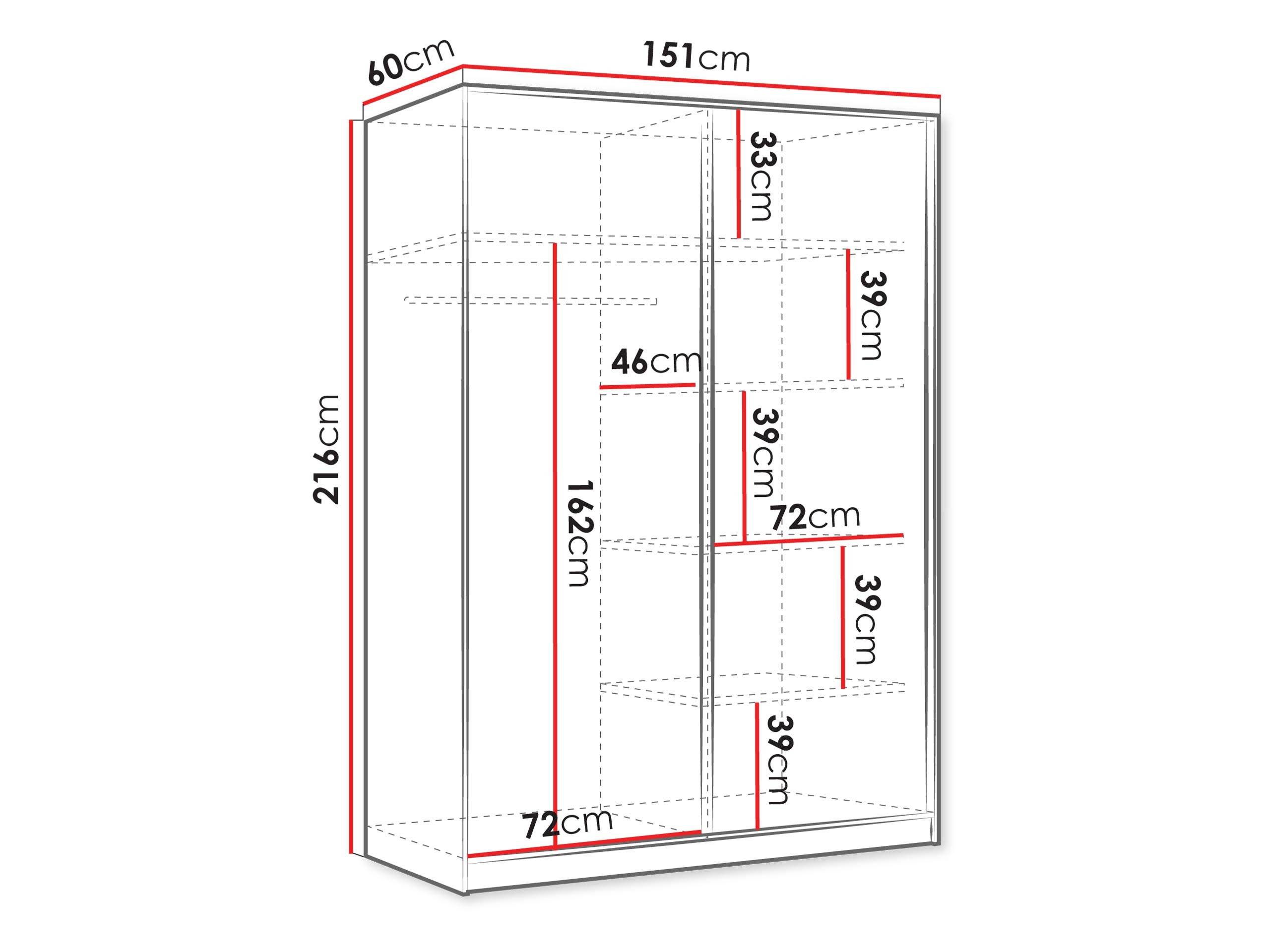 Gardróbszekrény SH10993