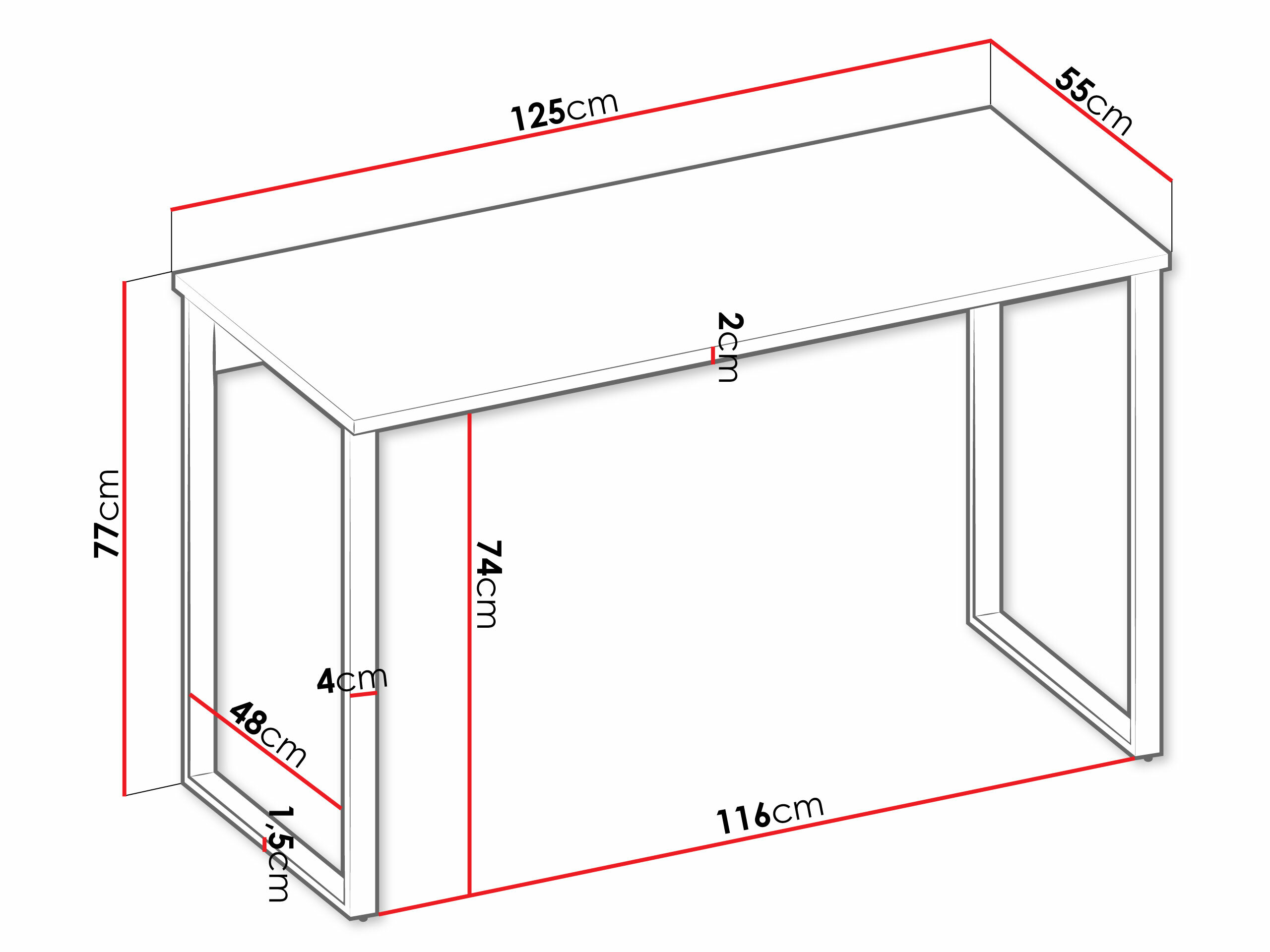 Íróasztal Tivseva 107