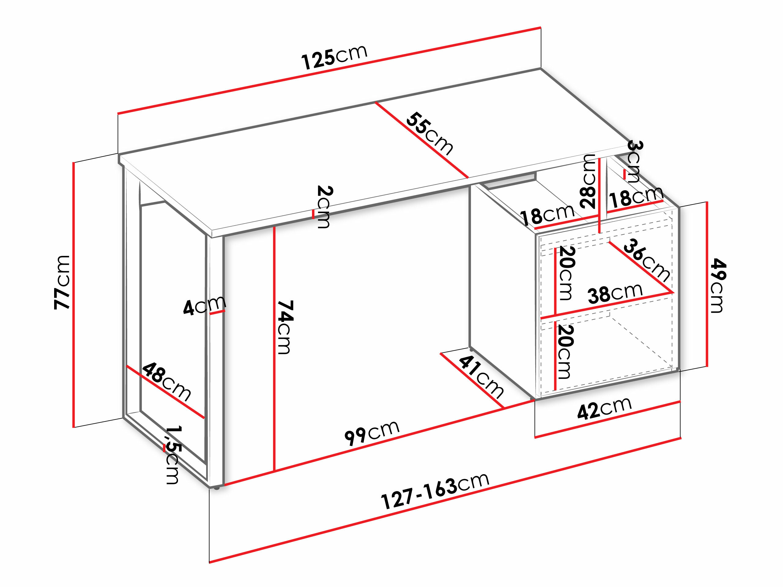 Íróasztal Tivseva 108