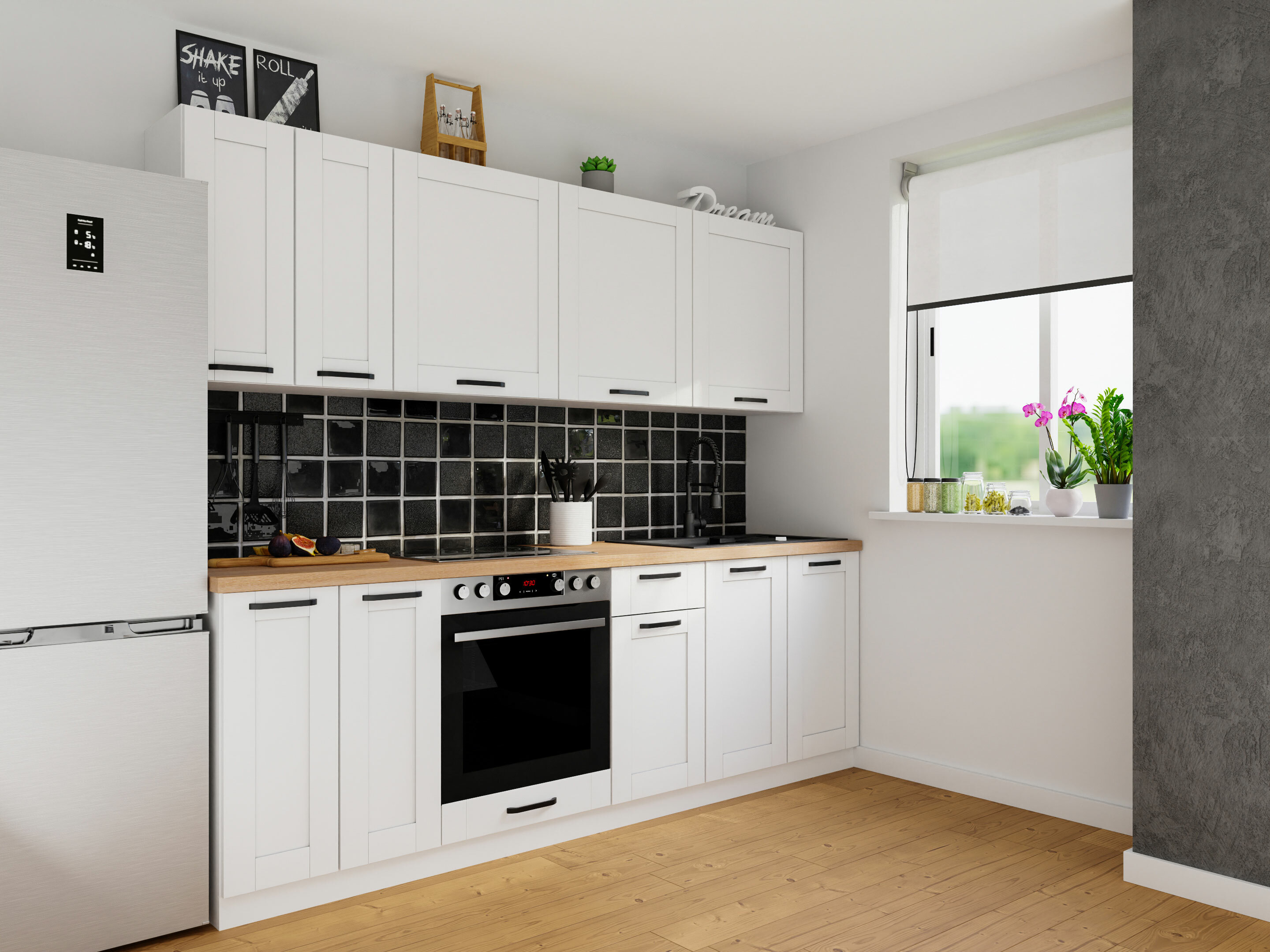 Moduláris fali szekrény Eva White 152