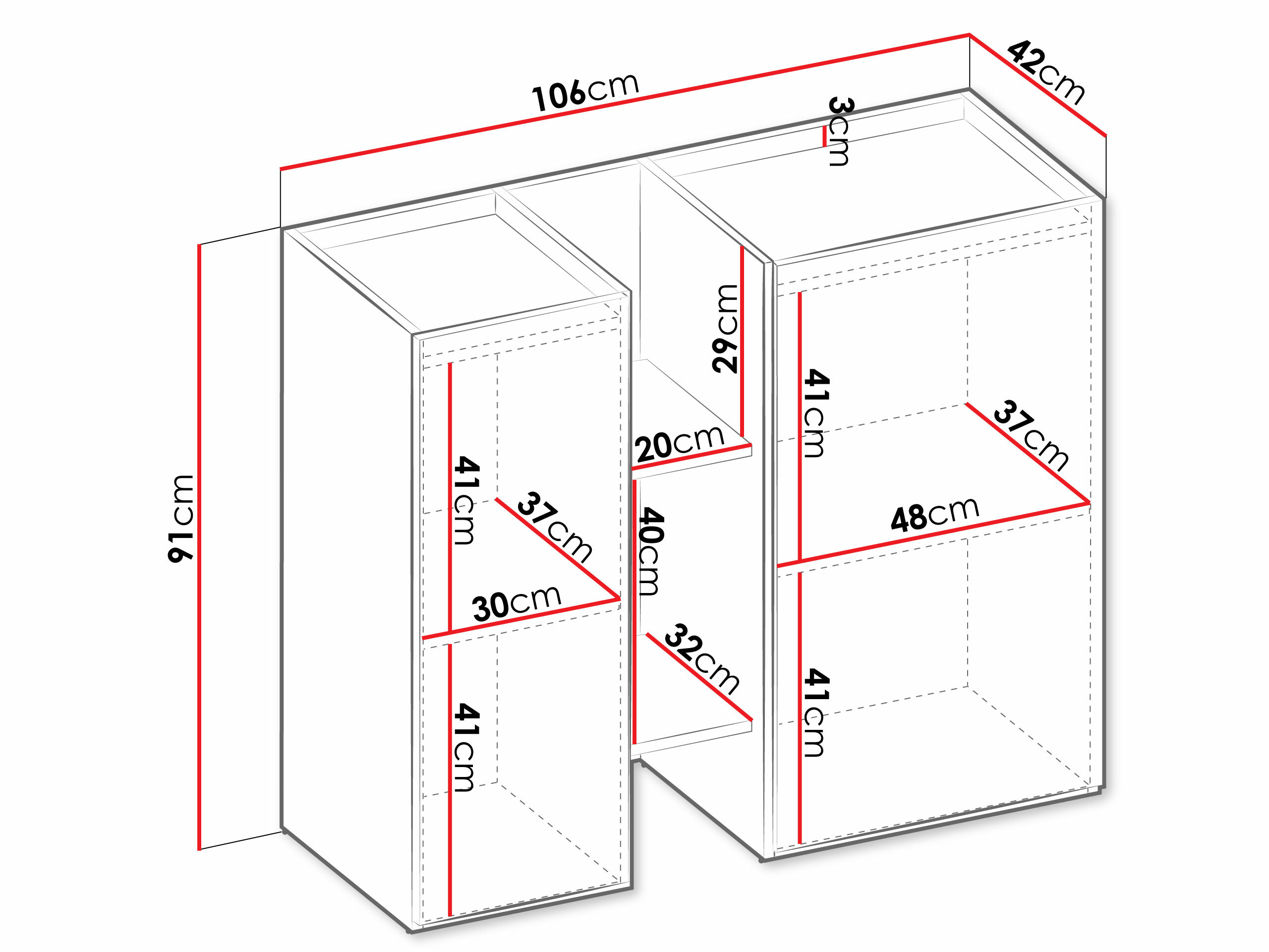 Szekrény Tivseva 106