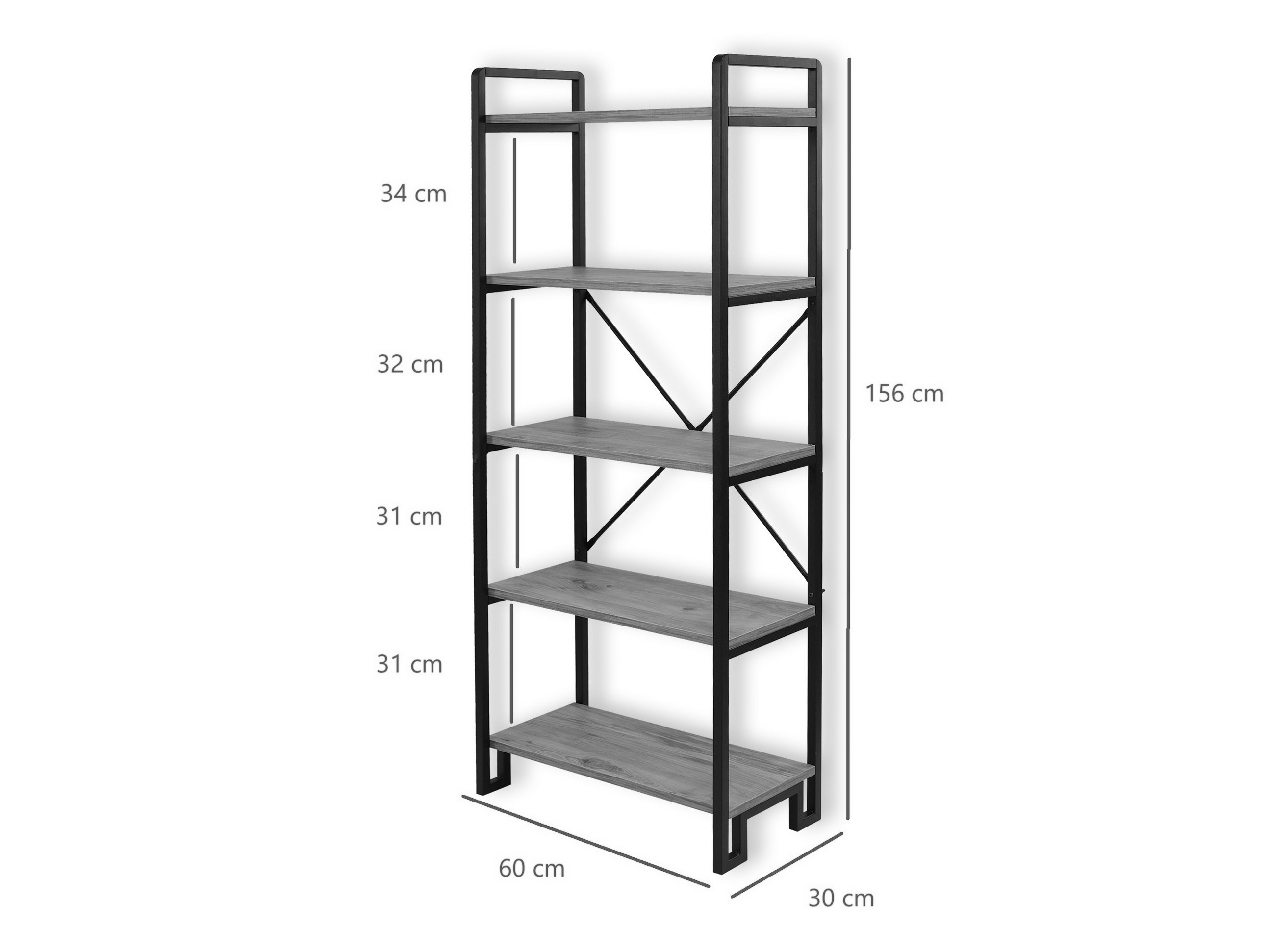 Könyvespolc Kailua 2722