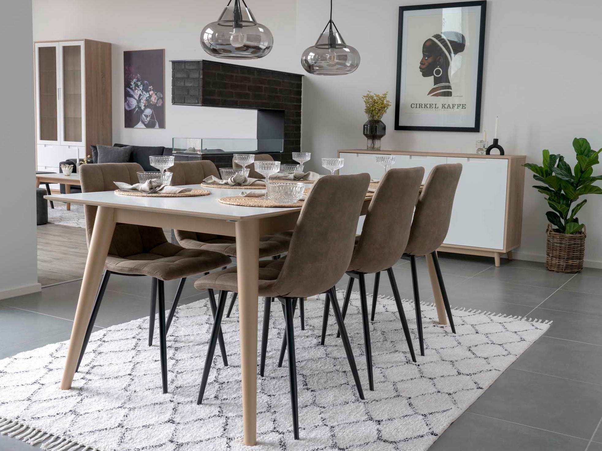 Szék Brea 227 (Fekete + Világosbarna)