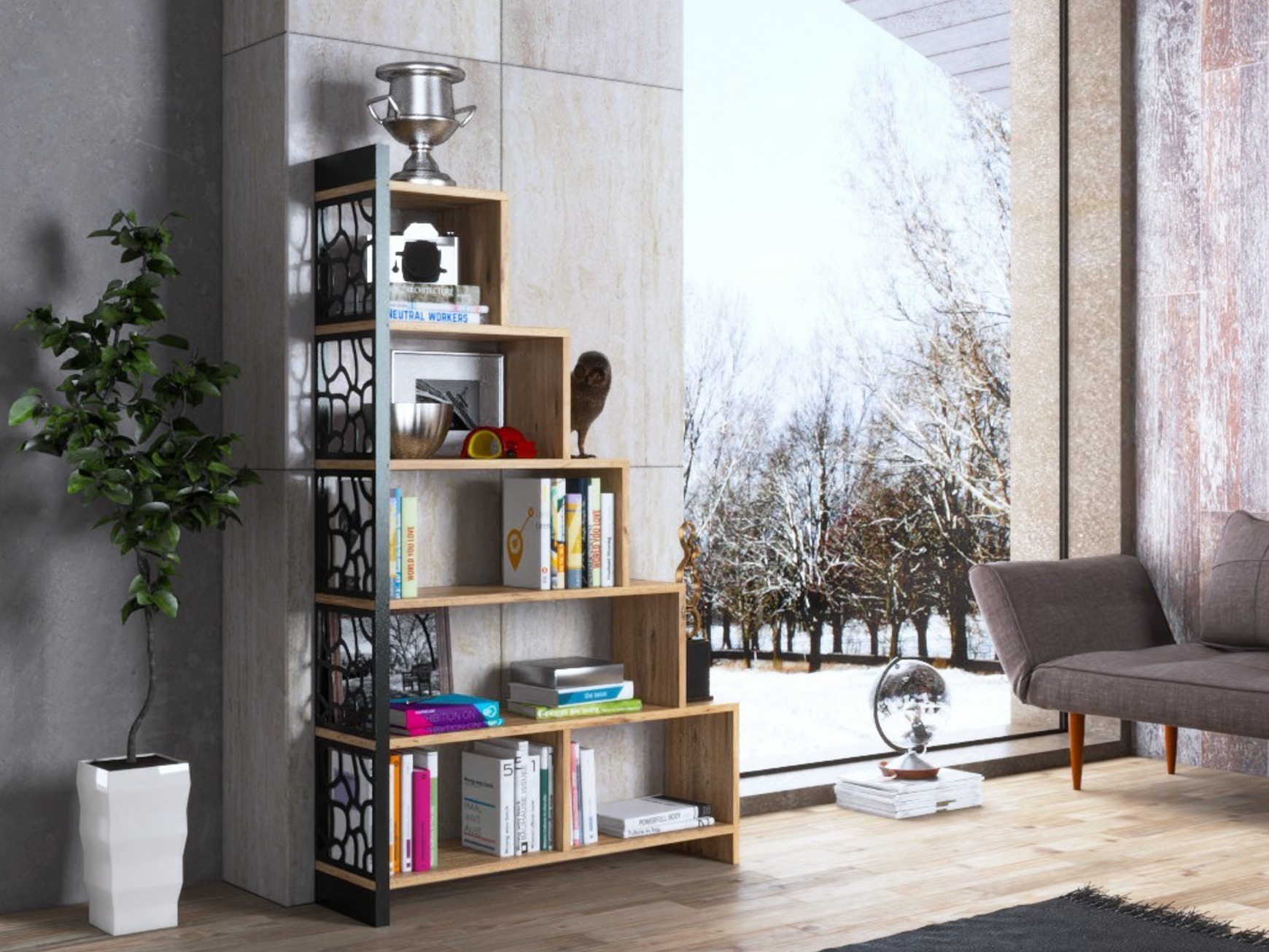 Könyvespolc Kailua 2730