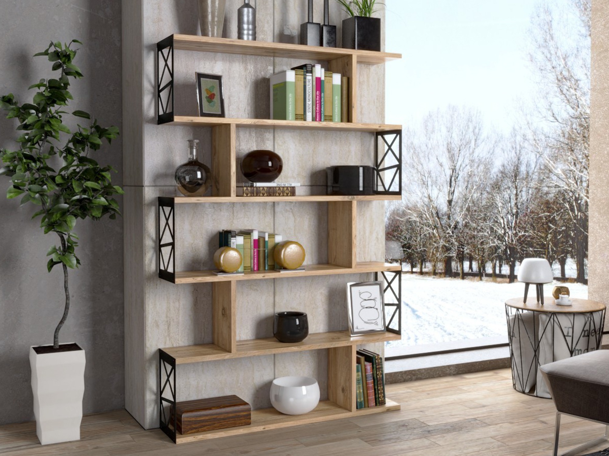 Könyvespolc Kailua 2731