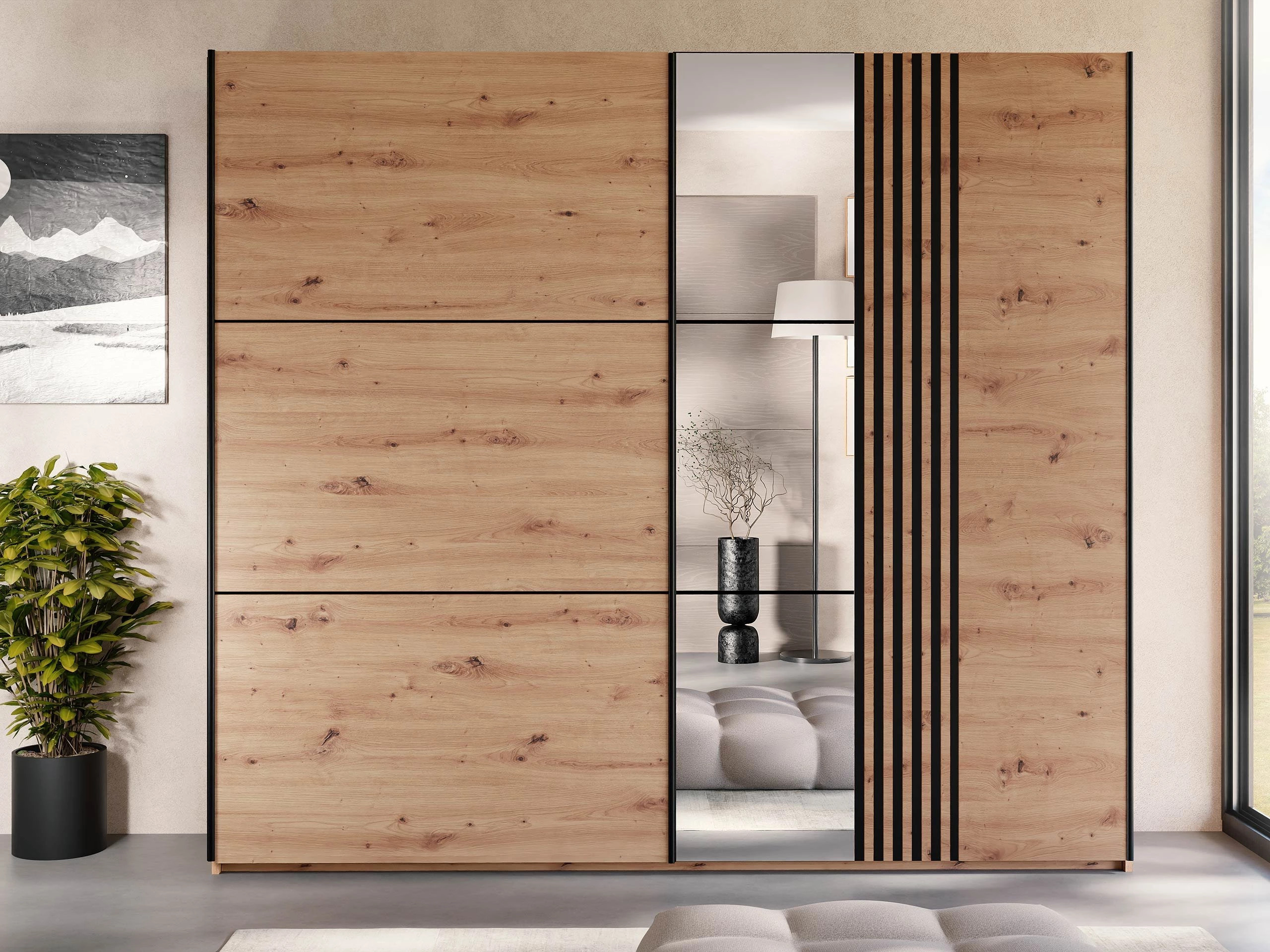 Gardróbszekrény Honolulu 254 (Artisan tölgy)