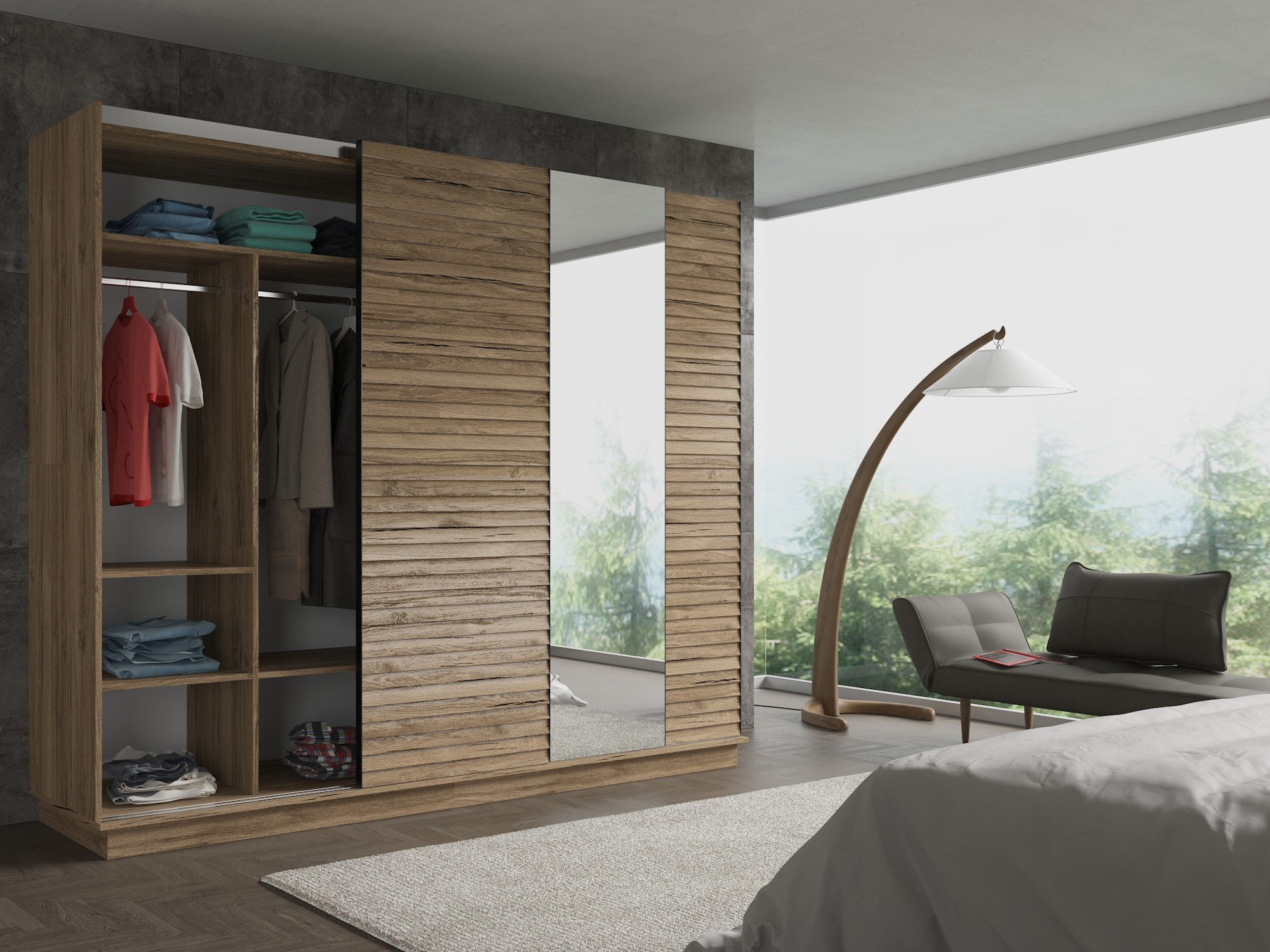 Gardróbszekrény Nolfene 100