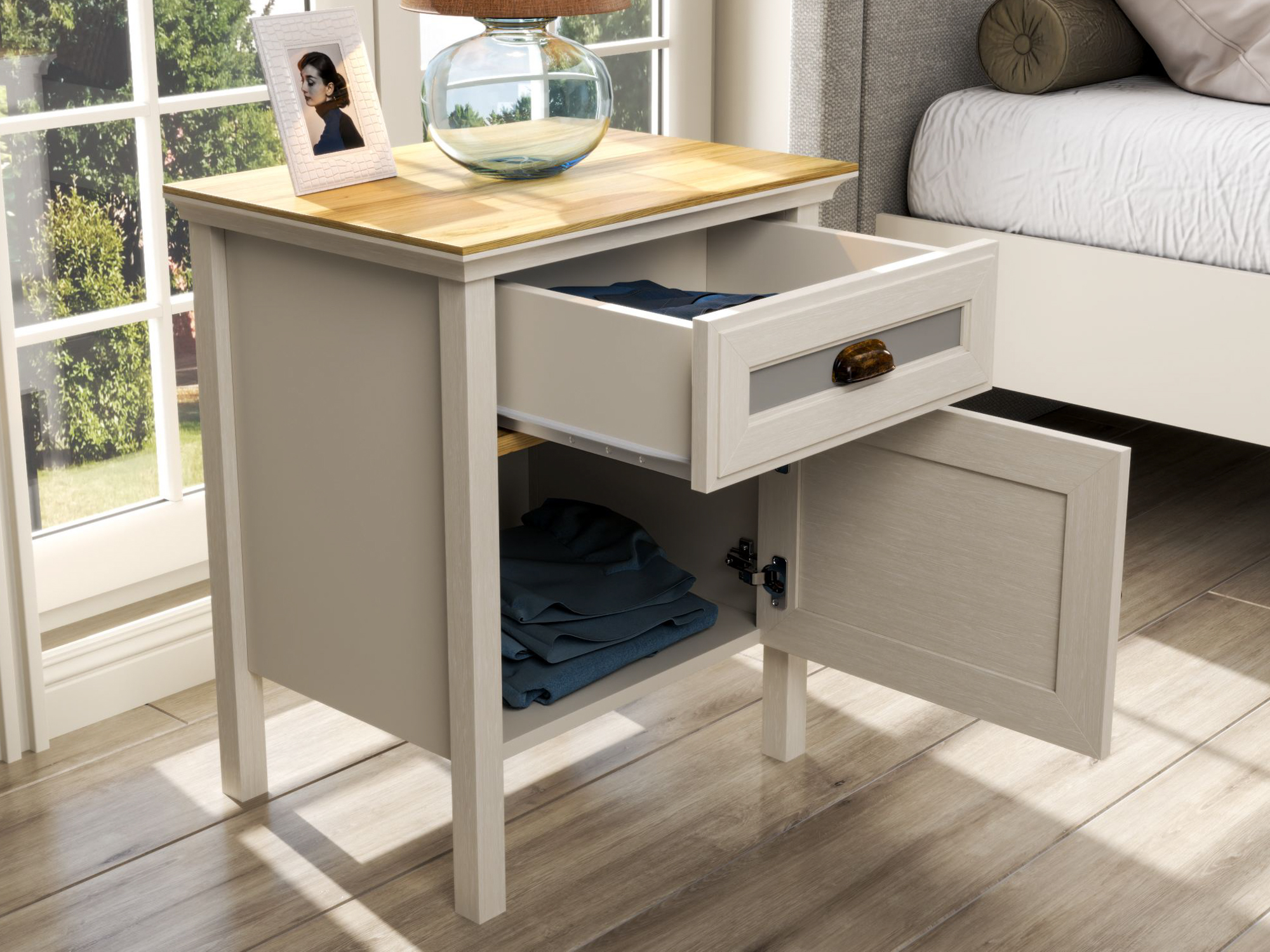 Éjjeliszekrény Melvero 122