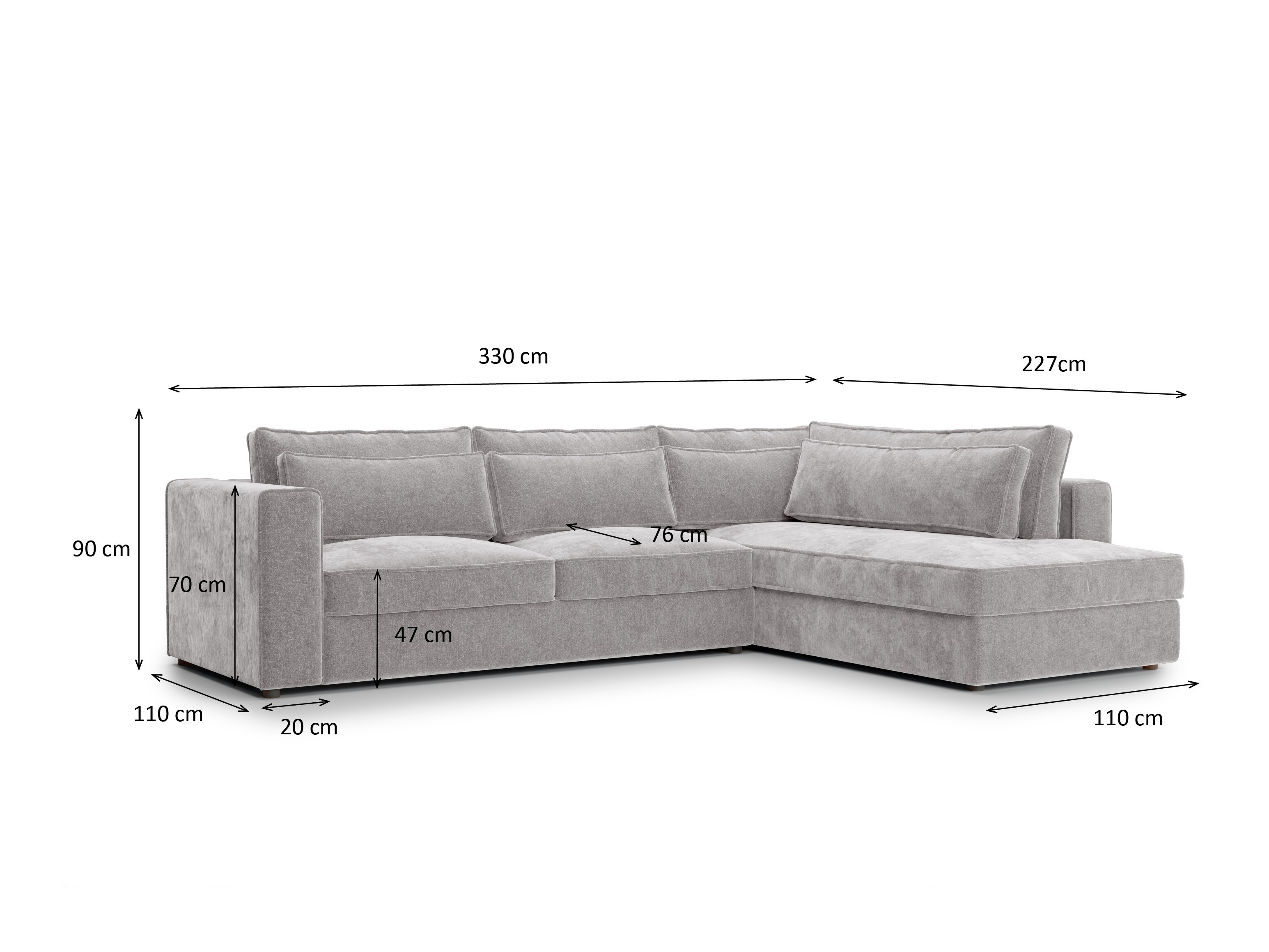 Sarokkanapé Rosemead 120 (Ritz 811)