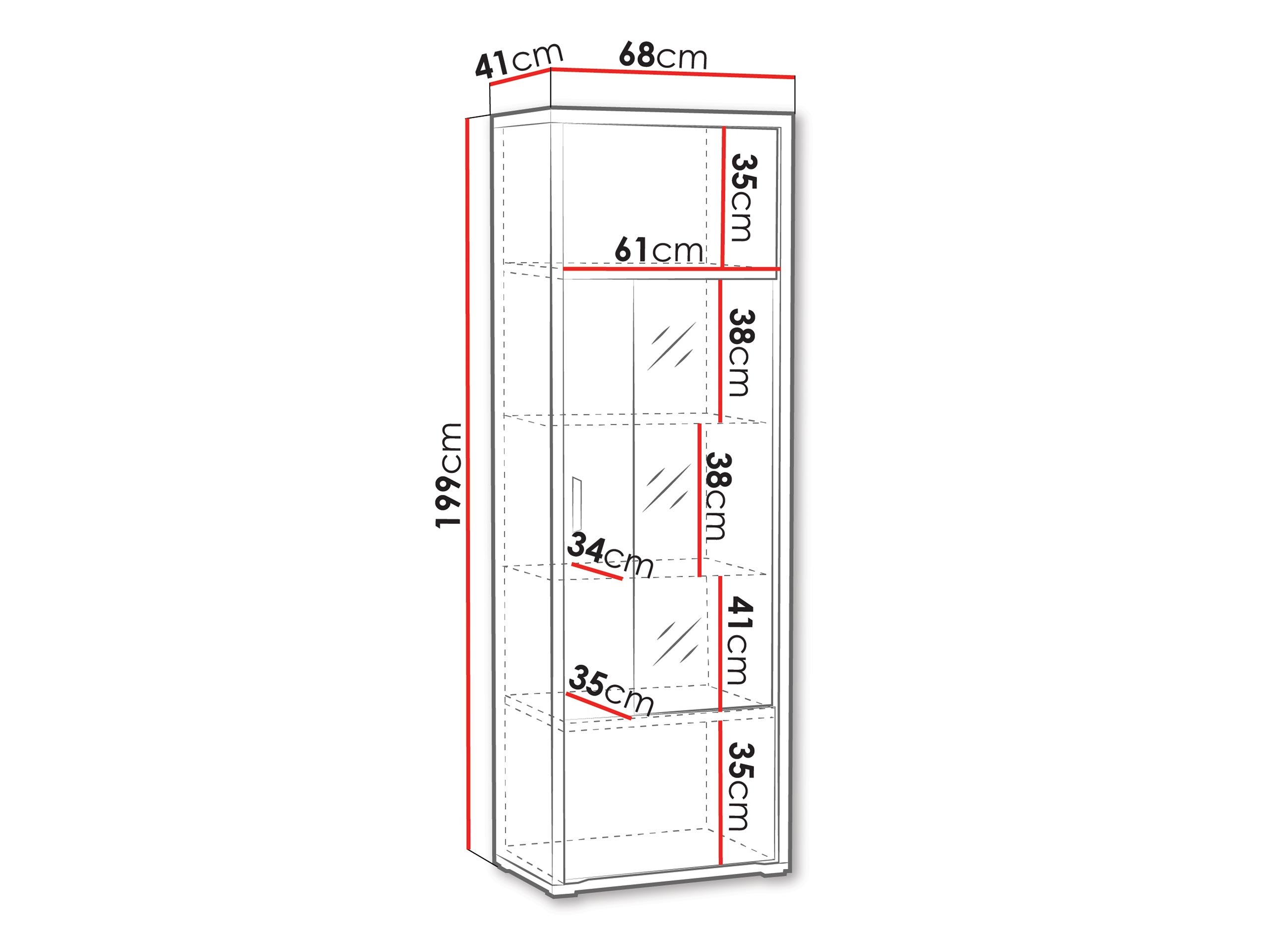 Könyvespolc Elisale 103