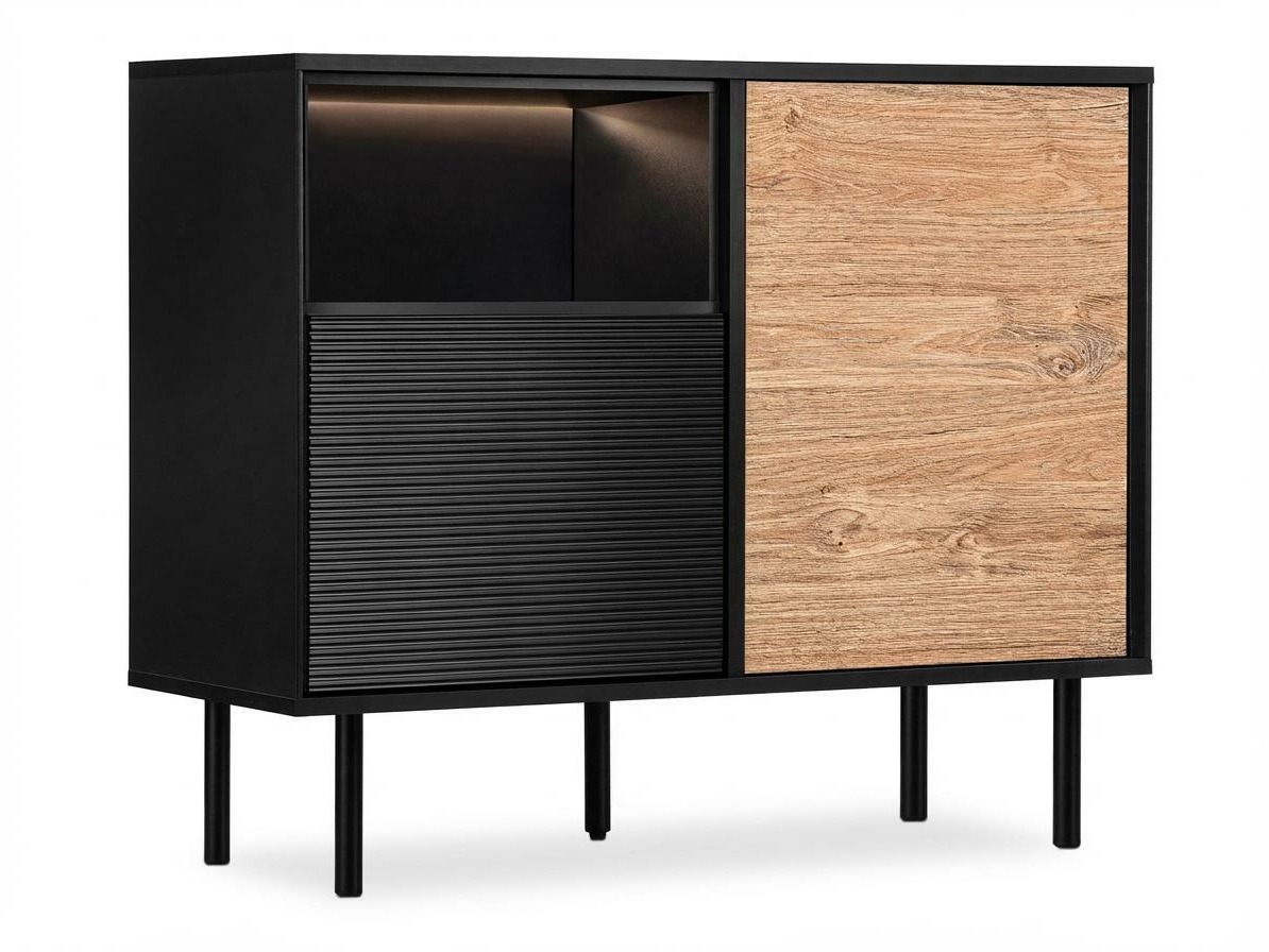 Szekrény Corevaru 106 (Fekete)