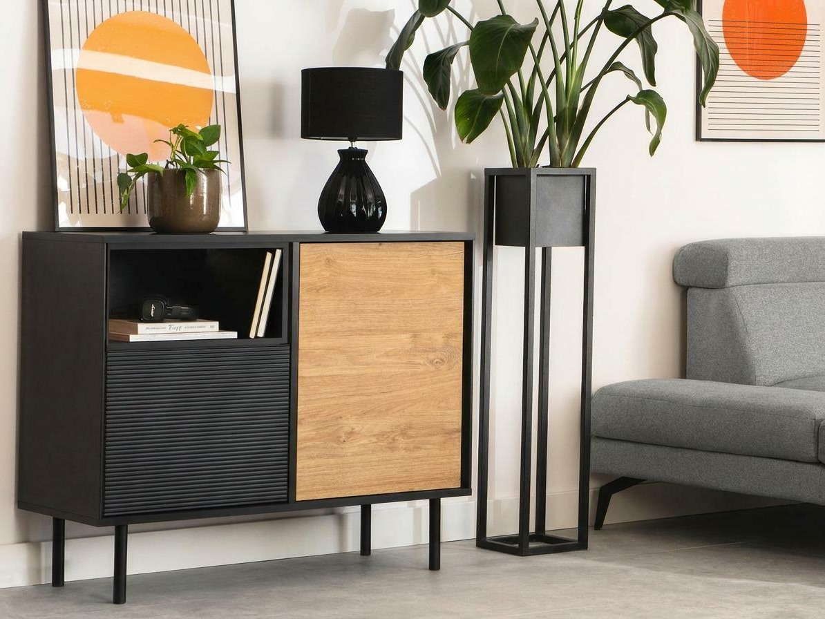 Szekrény Corevaru 106 (Fekete)