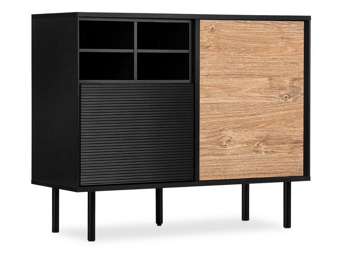 Szekrény Corevaru 107 (Fekete)