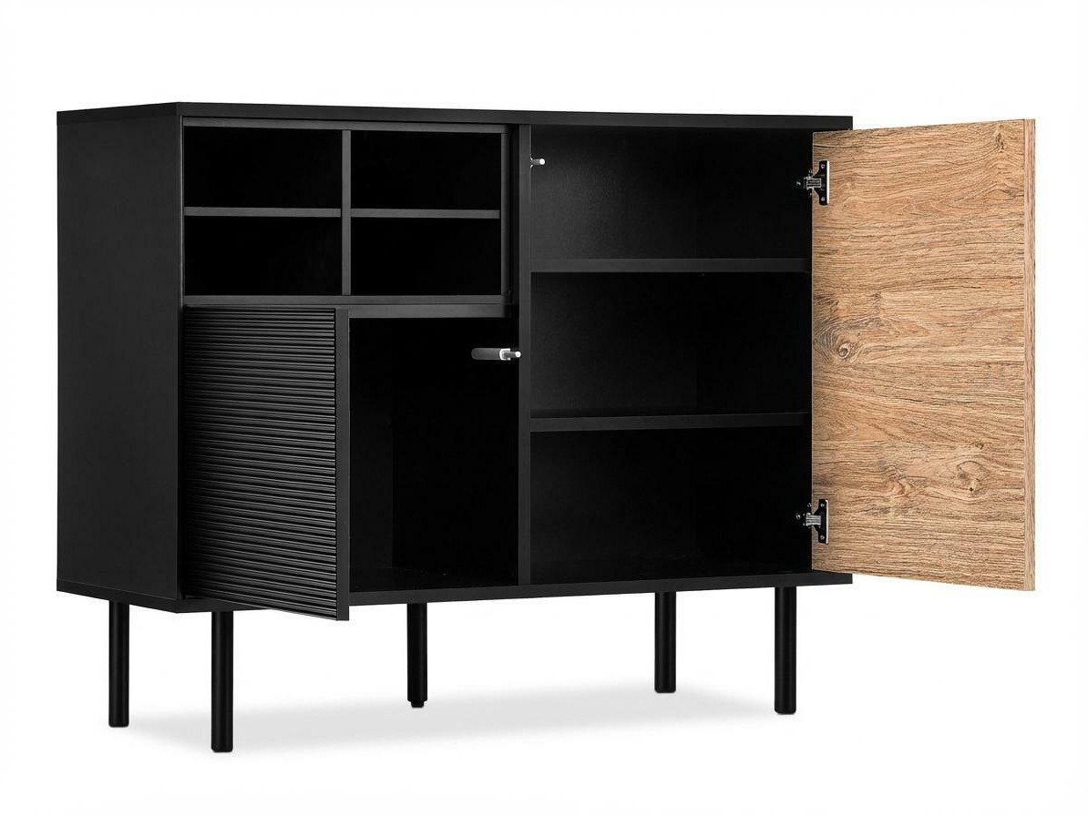 Szekrény Corevaru 107 (Fekete)