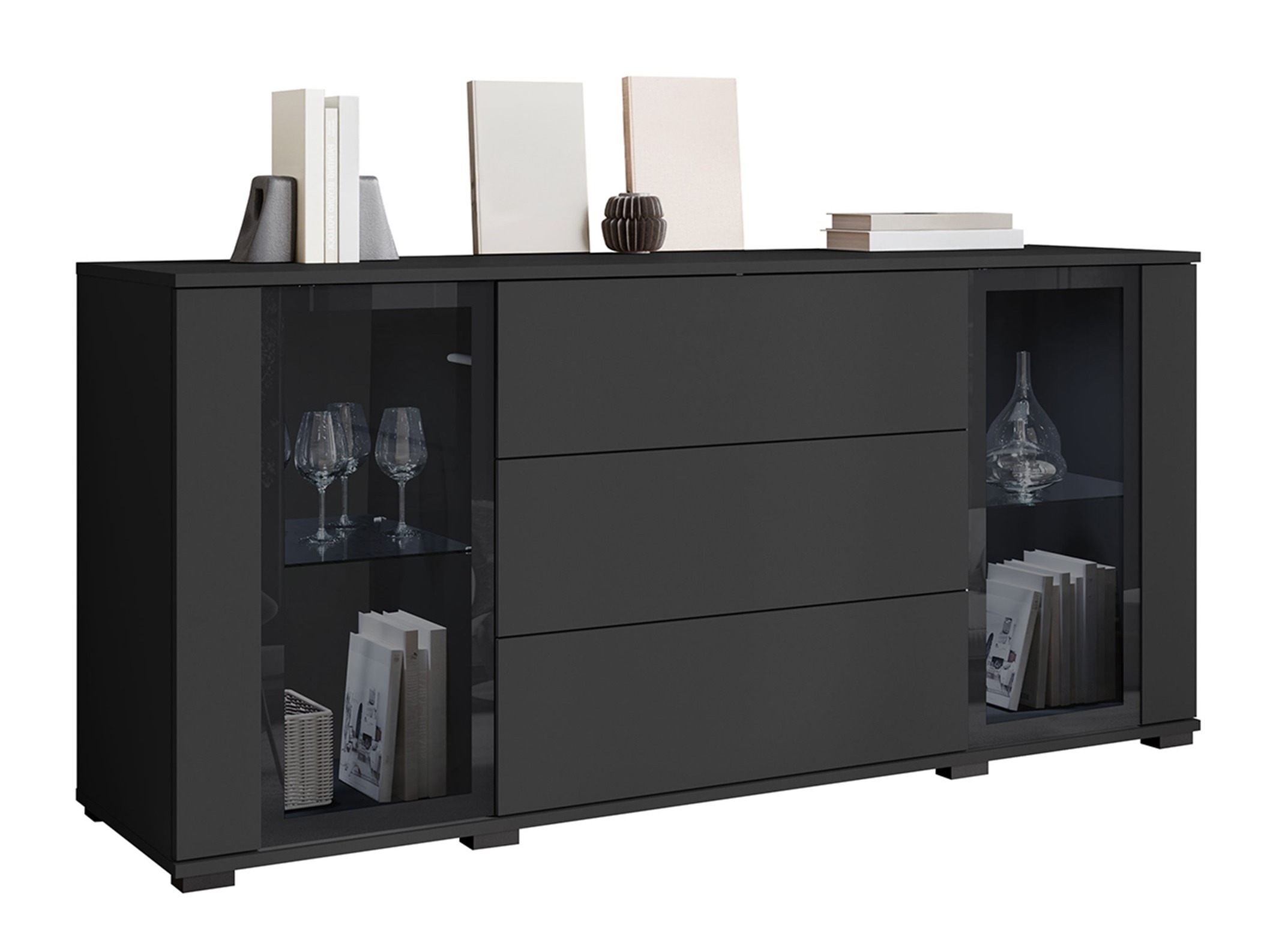 Komód Torcame 101 (Fekete)