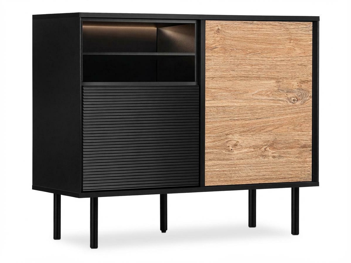 Szekrény Corevaru 108 (Fekete)