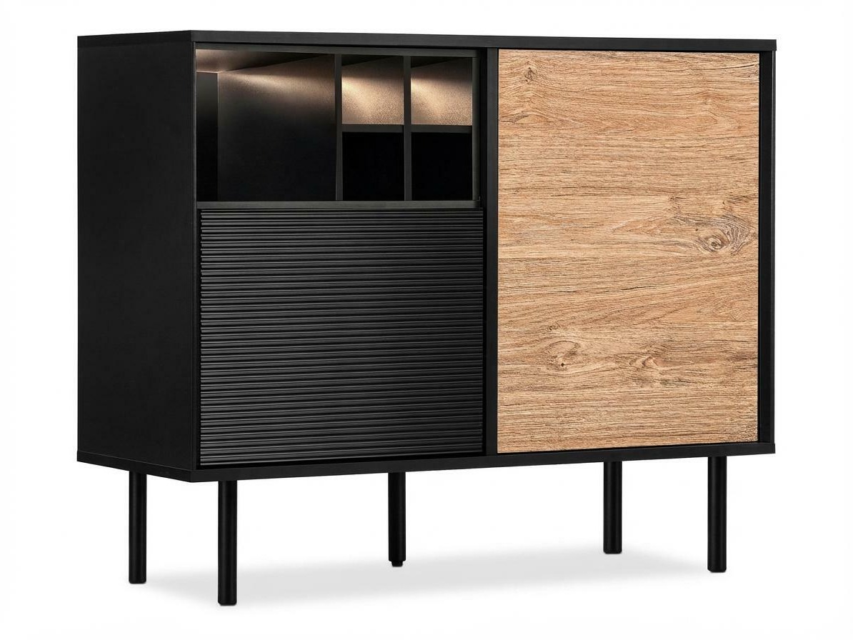 Szekrény Corevaru 109 (Fekete)