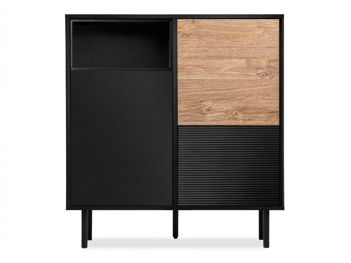 Szekrény Corevaru 110 (Fekete)