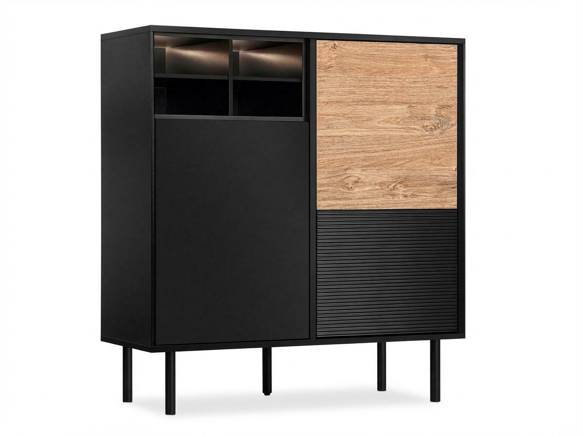 Szekrény Corevaru 111 (Fekete)