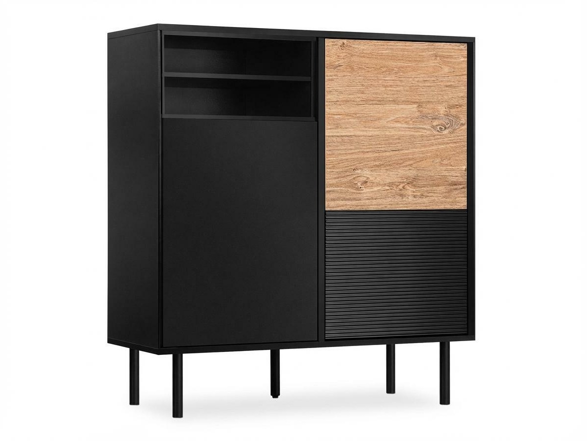 Szekrény Corevaru 114 (Fekete)