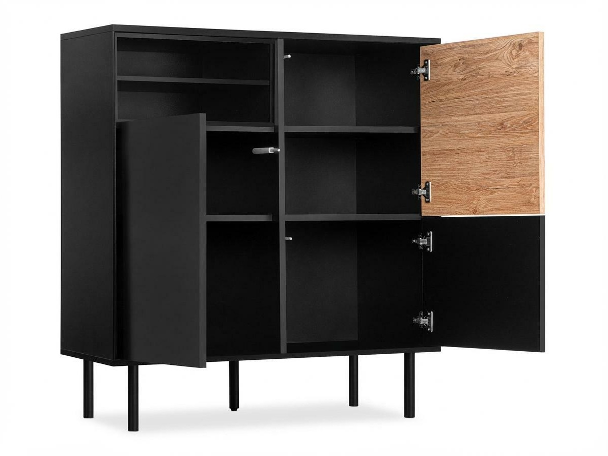 Szekrény Corevaru 114 (Fekete)