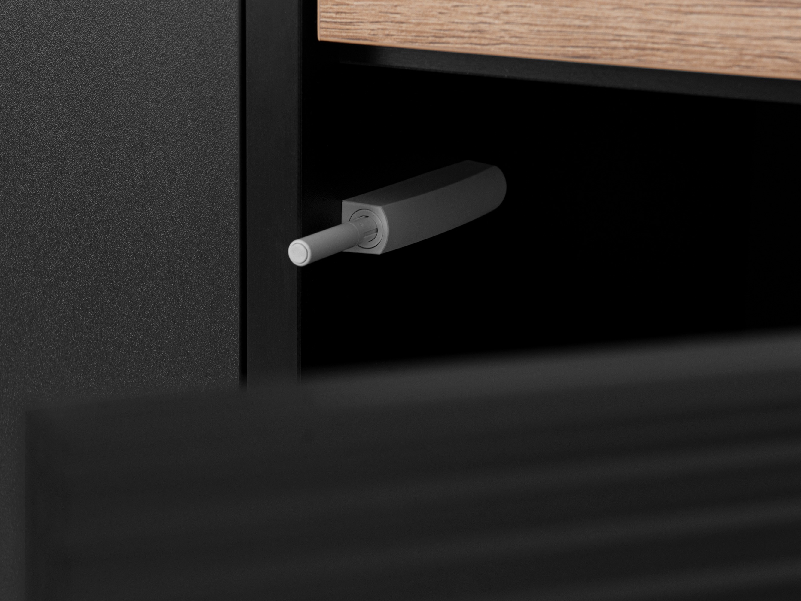 Szekrény Corevaru 115 (Fekete)