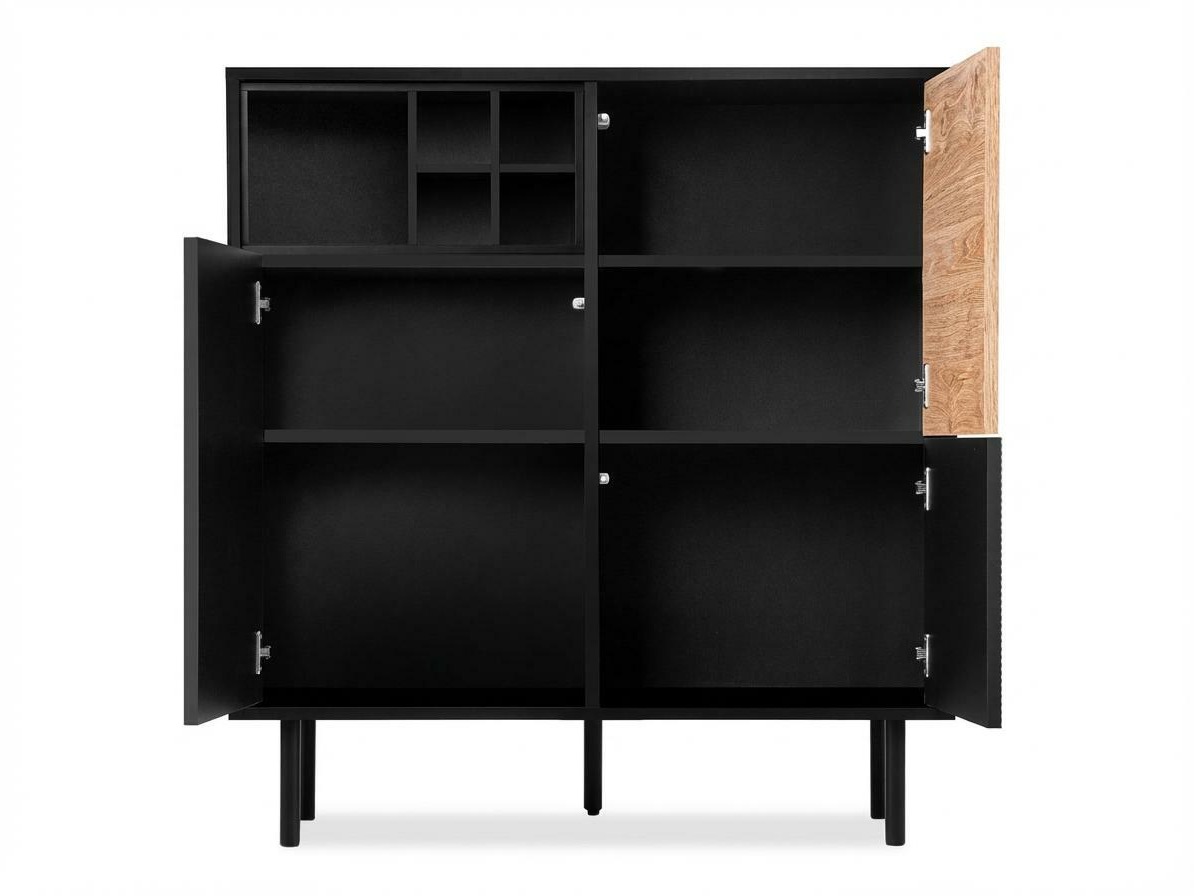 Szekrény Corevaru 115 (Fekete)