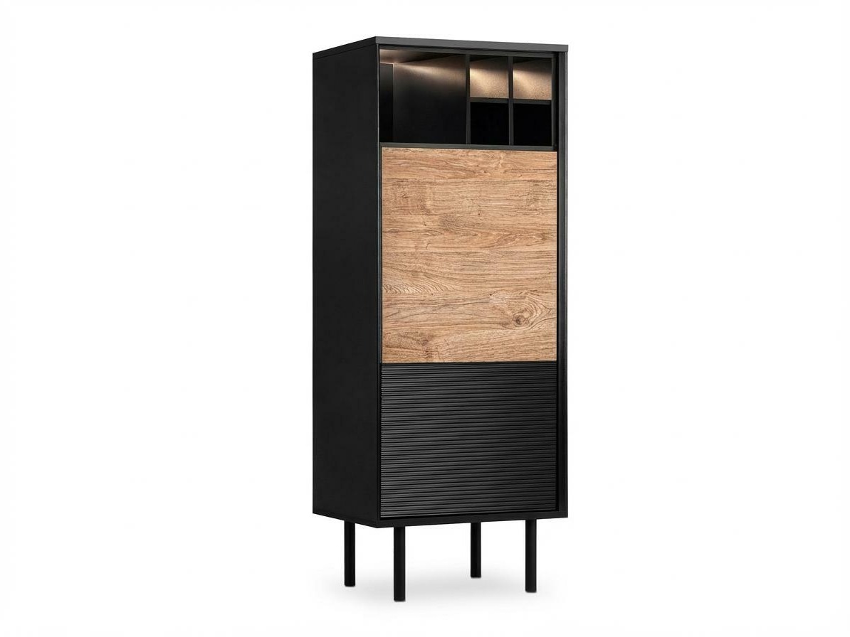 Szekrény Corevaru 117 (Fekete)